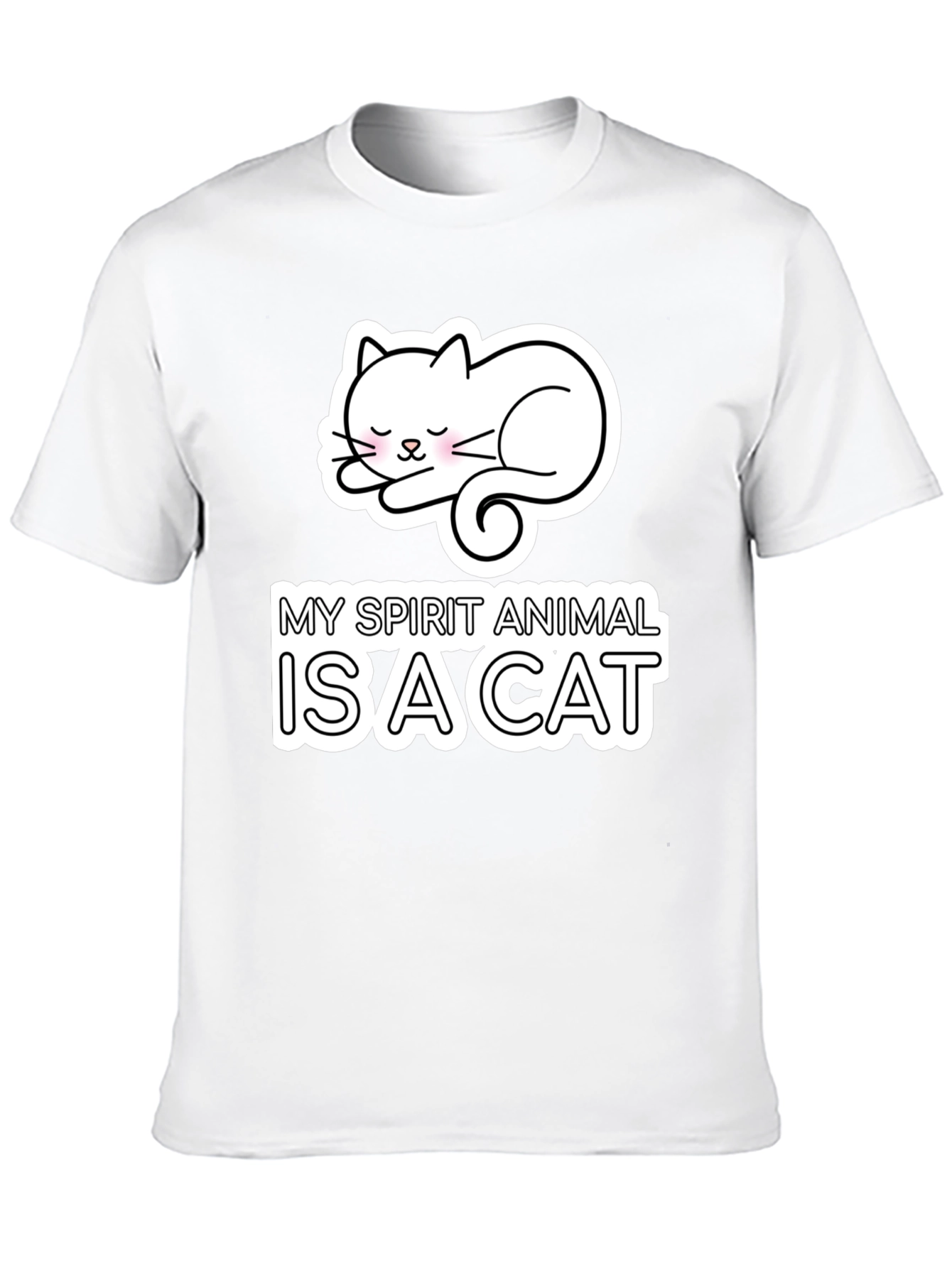Black My Spirit Animal is a Cat T-Shirt view 10