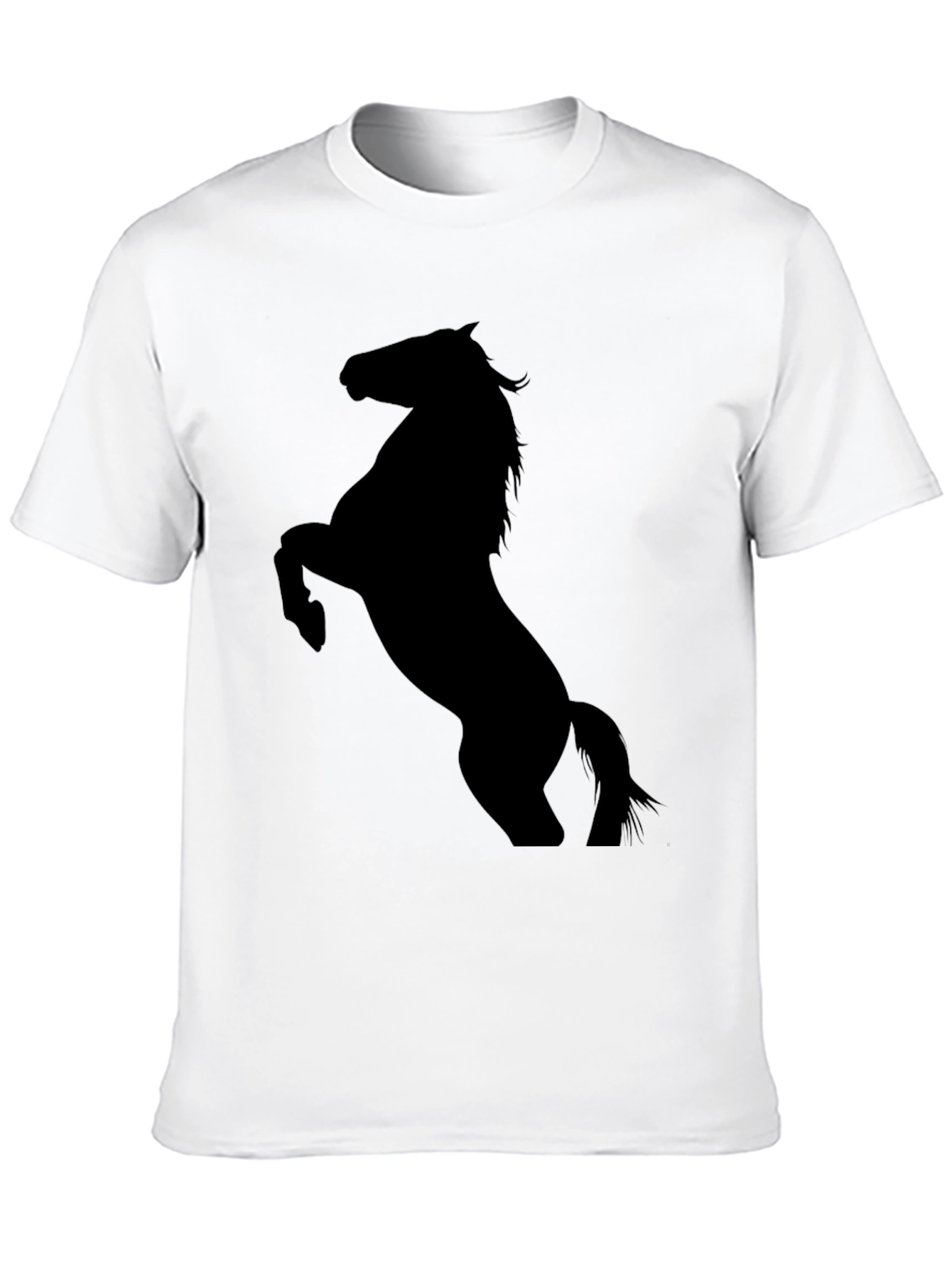 Black Black Horse Silhouette Tee - Equestrian Style view 10