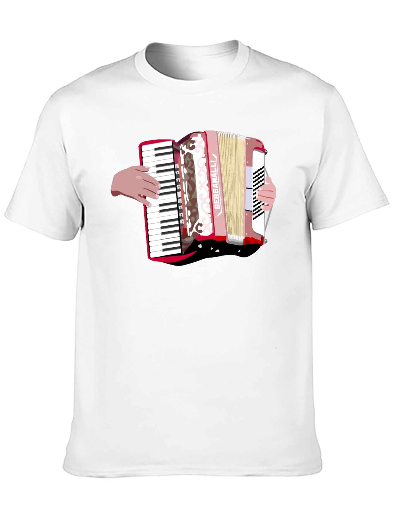 Black Accordion Graphic Black T-Shirt view 10