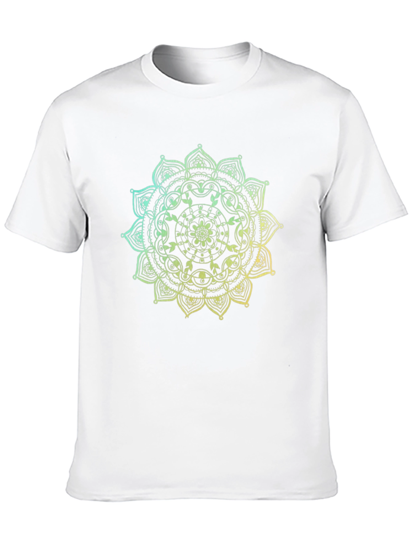 Black Mandala Graphic Tee - Men's Black T-Shirt view 10