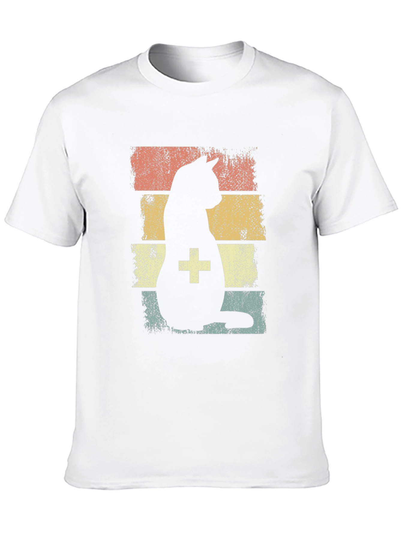 Black Retro Cat Veterinarian T-Shirt view 10