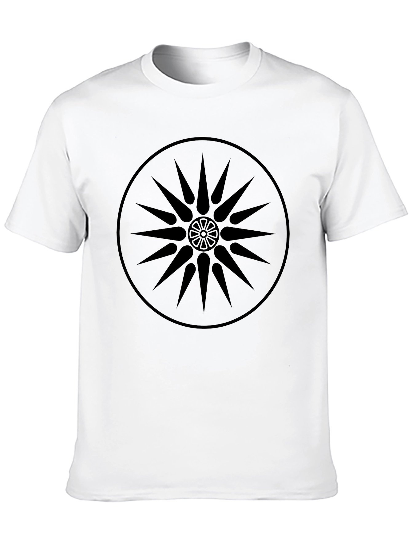 Black Black Starburst Graphic Tee - Stylish Casual Wear view 10
