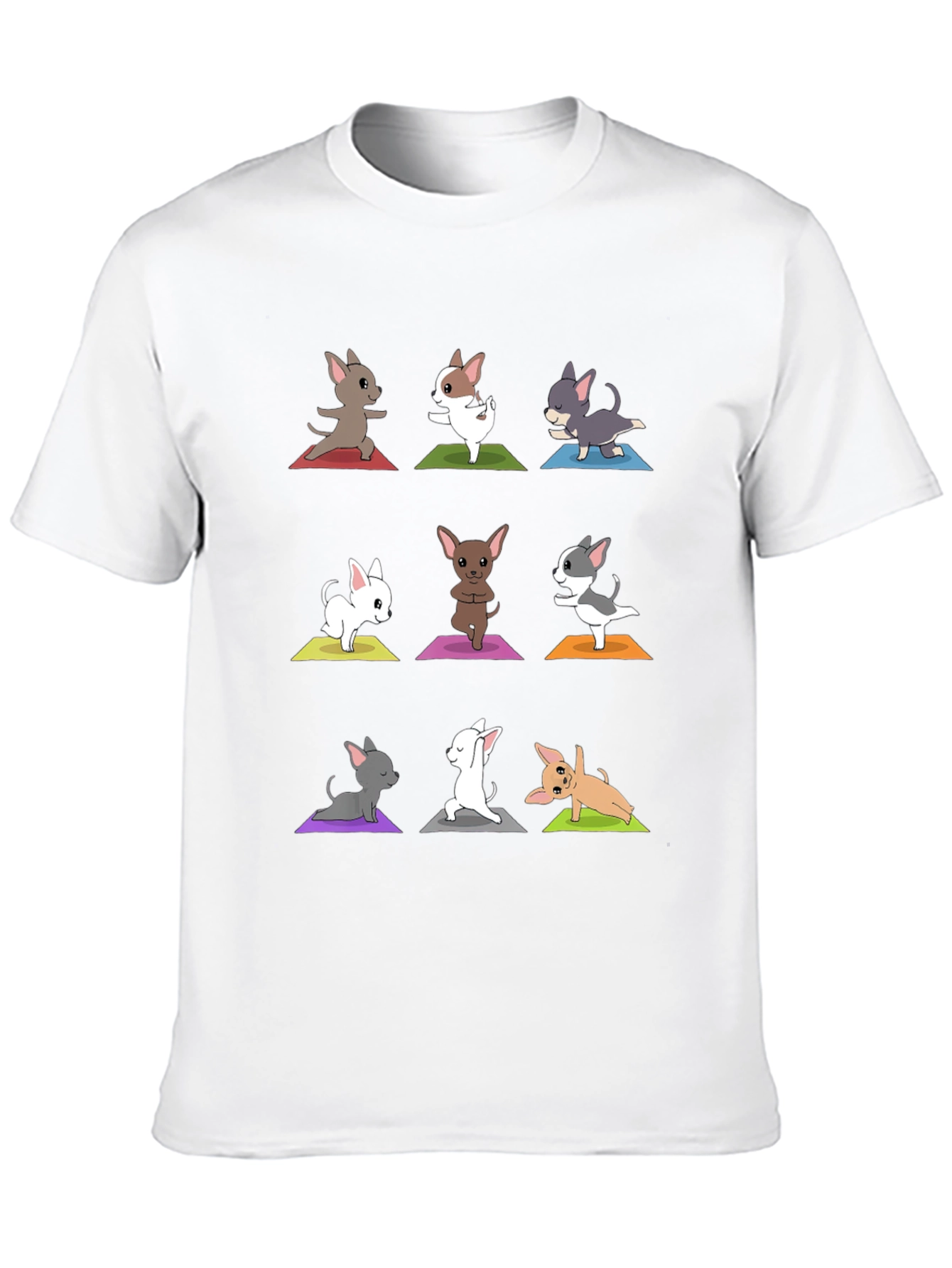 Black Yoga Chihuahua T-Shirt - Funny Dog Lover Tee view 10