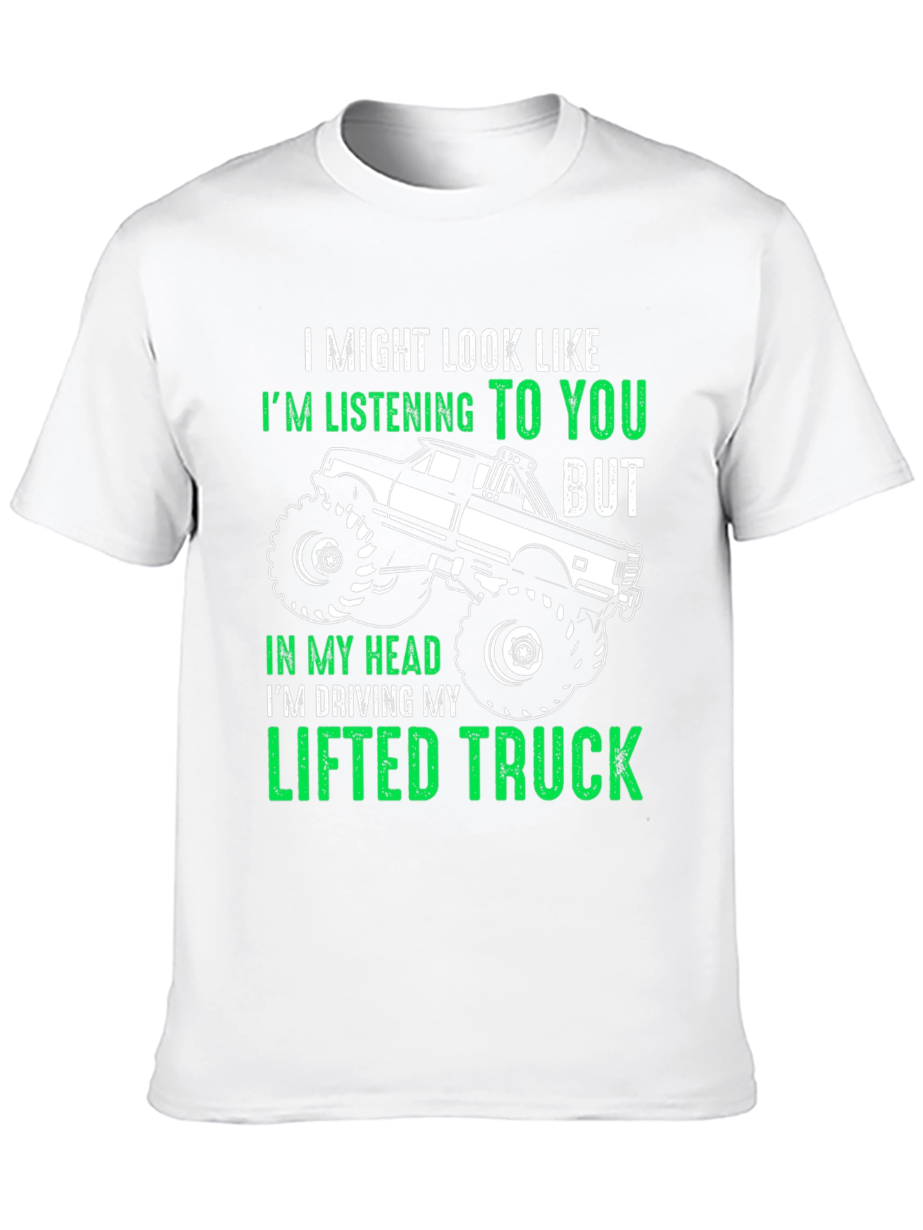 Black Lifted Truck T-Shirt - Funny Gift for Truck Lovers view 10