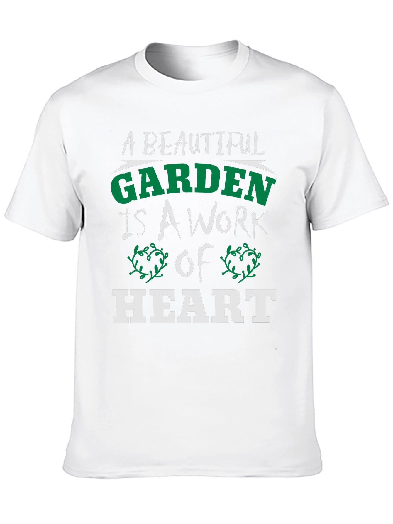 Black A Beautiful Garden Heart T-Shirt view 10
