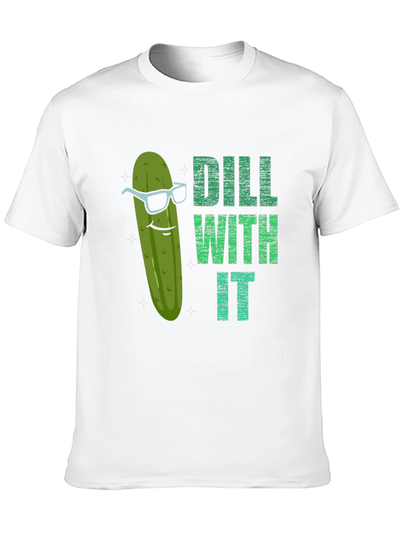 Black Dill With It Funny Pickle Graphic T-Shirt view 10