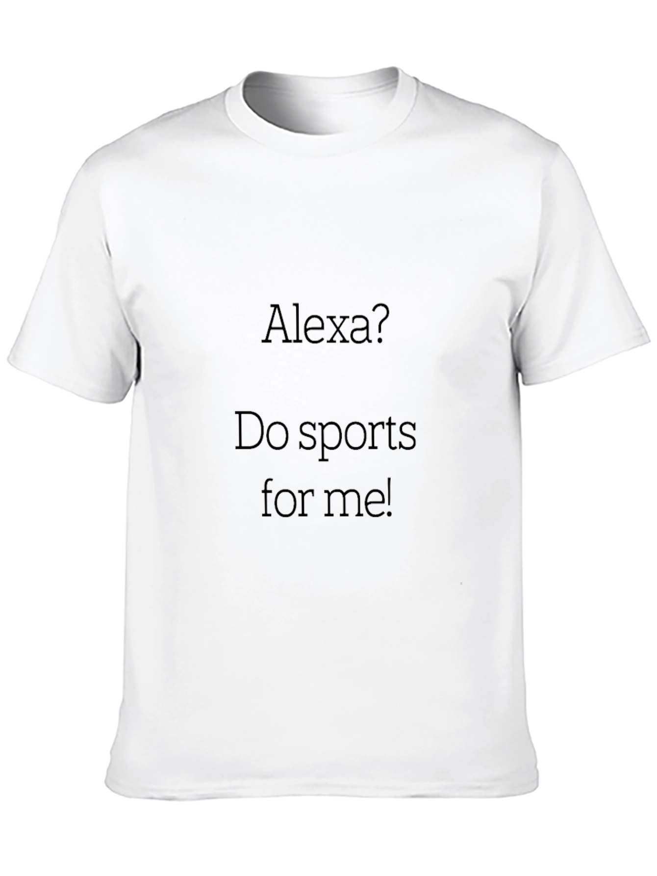 Black Alexa Do Sports for Me Black T-Shirt view 10