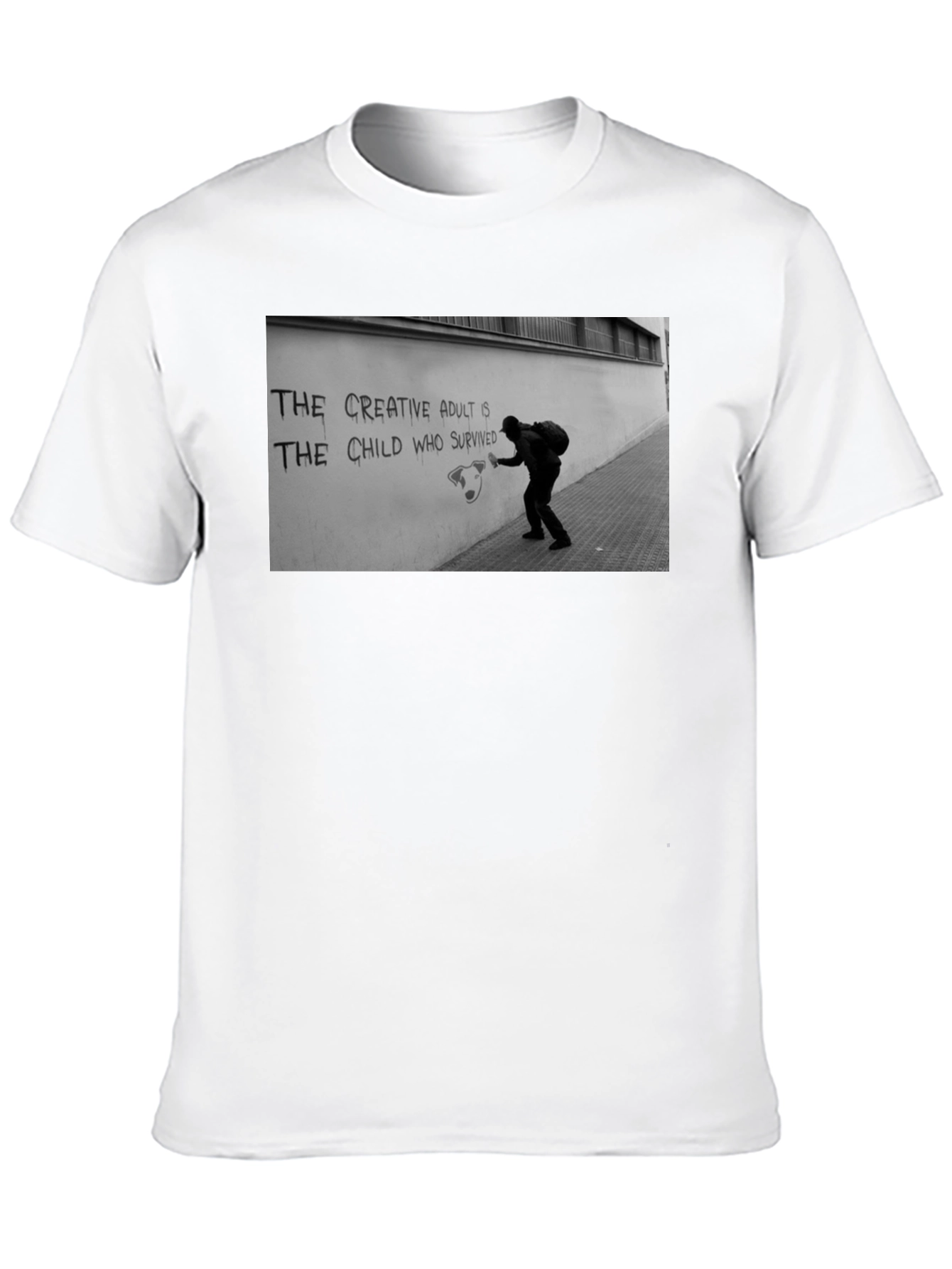 Black Creative Adult T-Shirt view 10