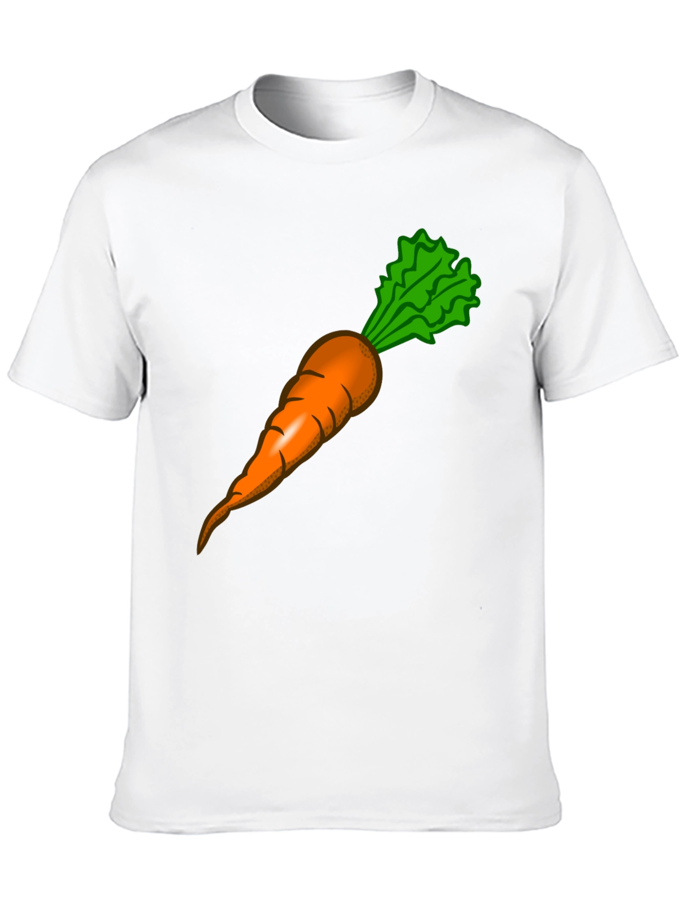 Funny Carrot Graphic Tee - Black Cotton T-Shirt - 10