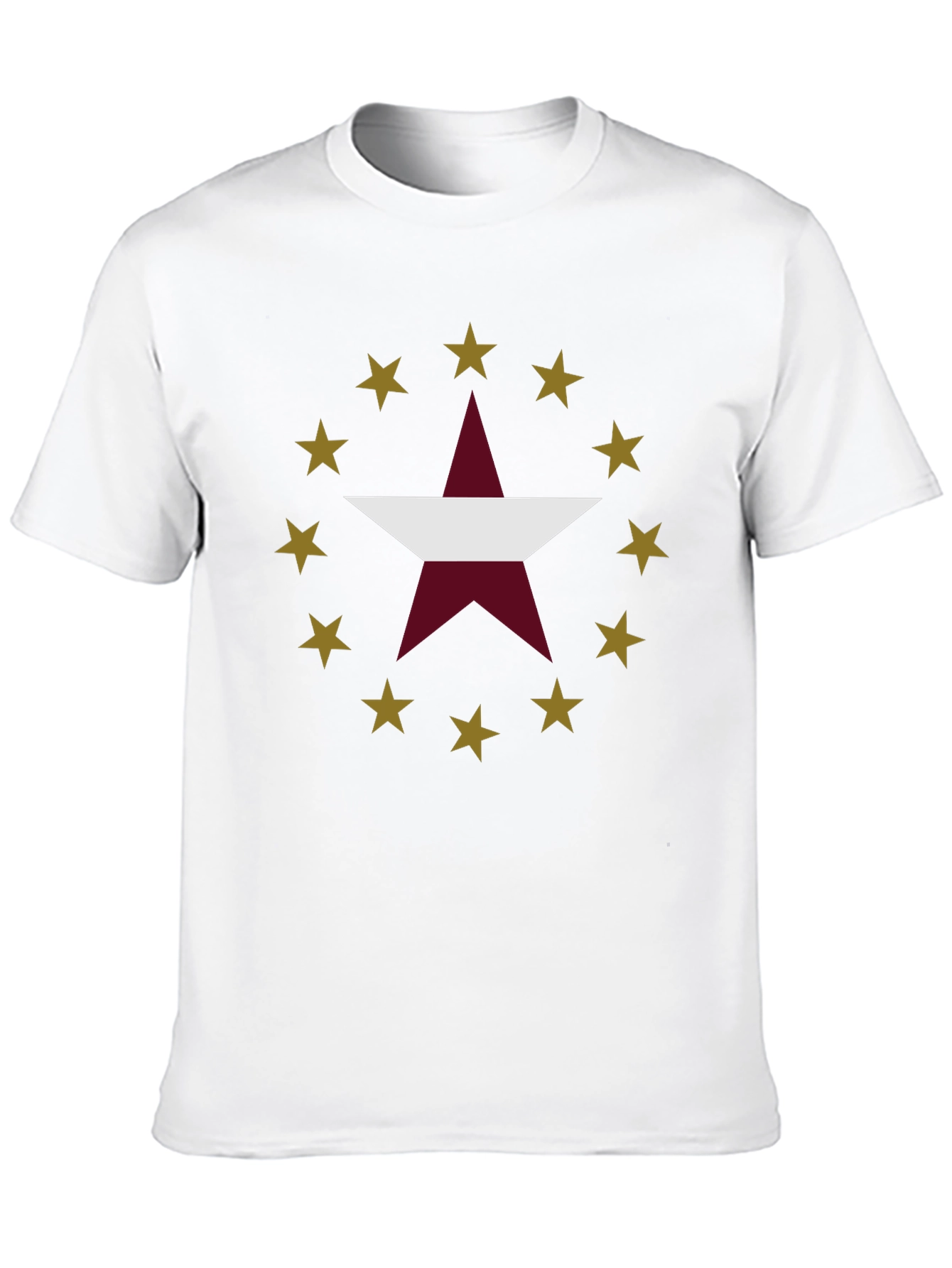Black Star Design Black T-Shirt view 10