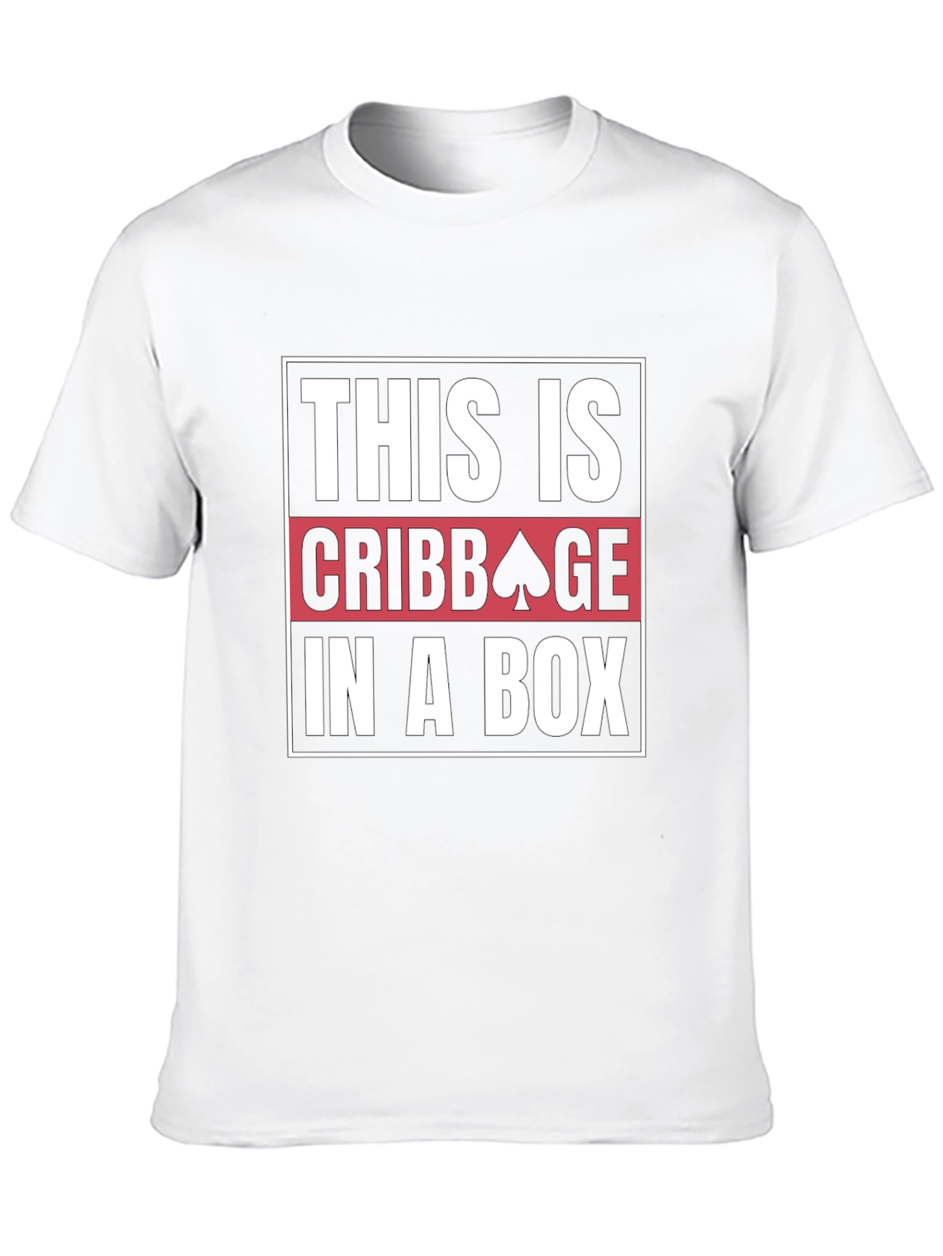 Black Funny Cribbage T-Shirt - This is Cribbage in a Box view 10