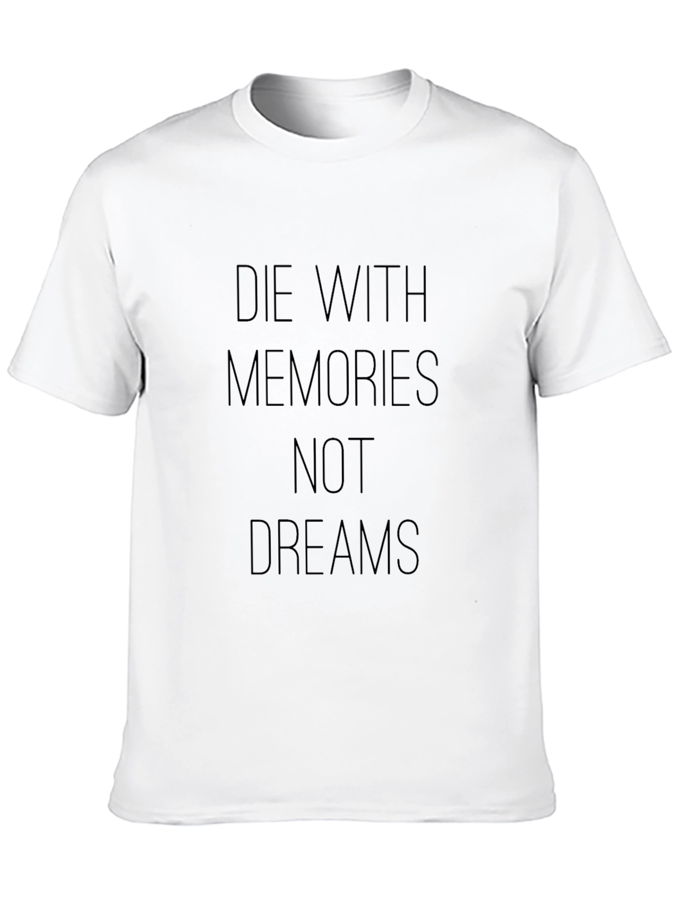 Black Die with Memories T-Shirt - Motivational Black Tee view 10
