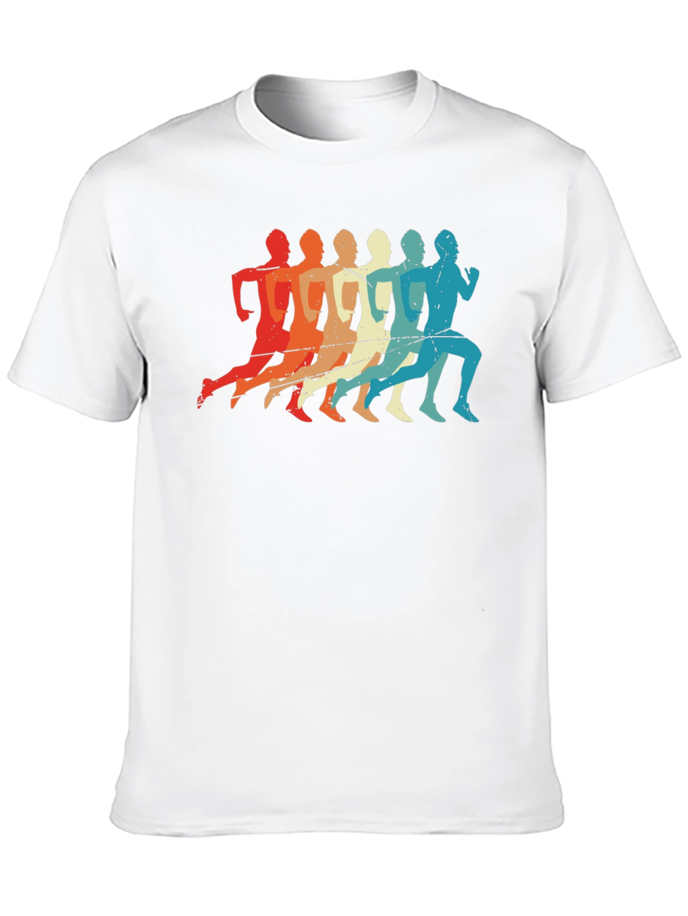 Black Retro Runner Graphic T-Shirt - Vintage Style Tee view 10