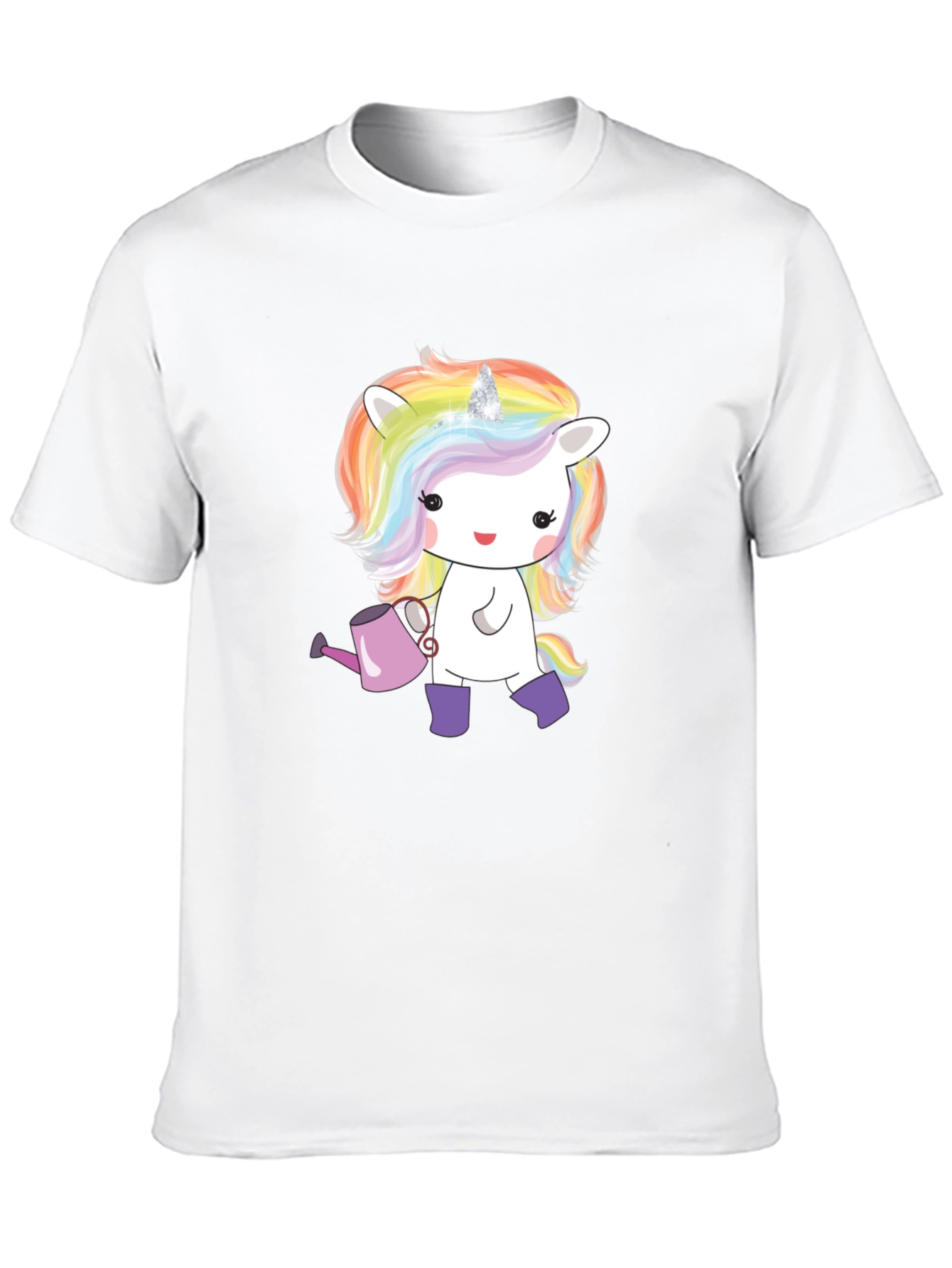 Black Unicorn Graphic Tee - Whimsical Black T-Shirt view 10