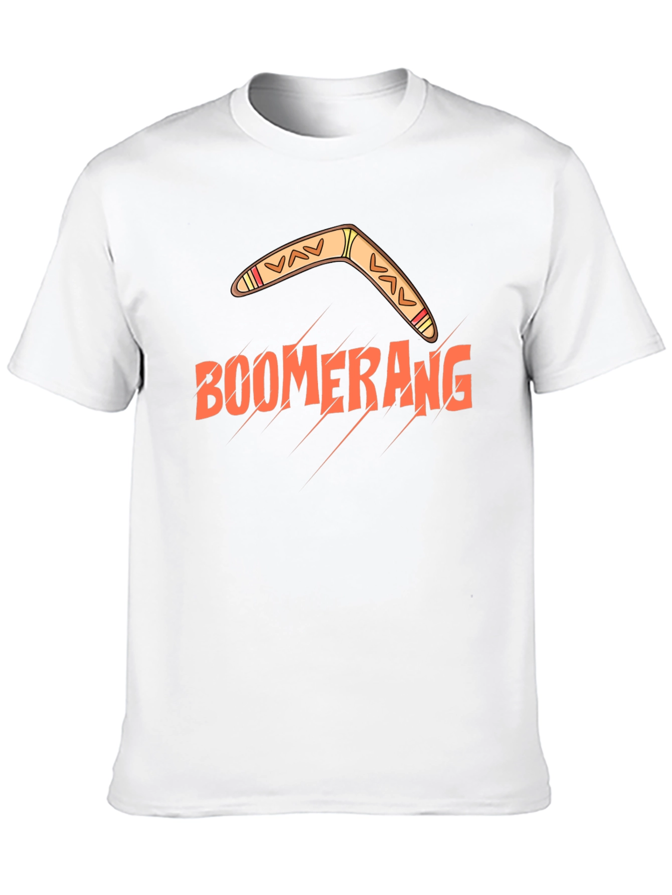 Black Boomerang Graphic T-Shirt - Black Cotton Tee view 10