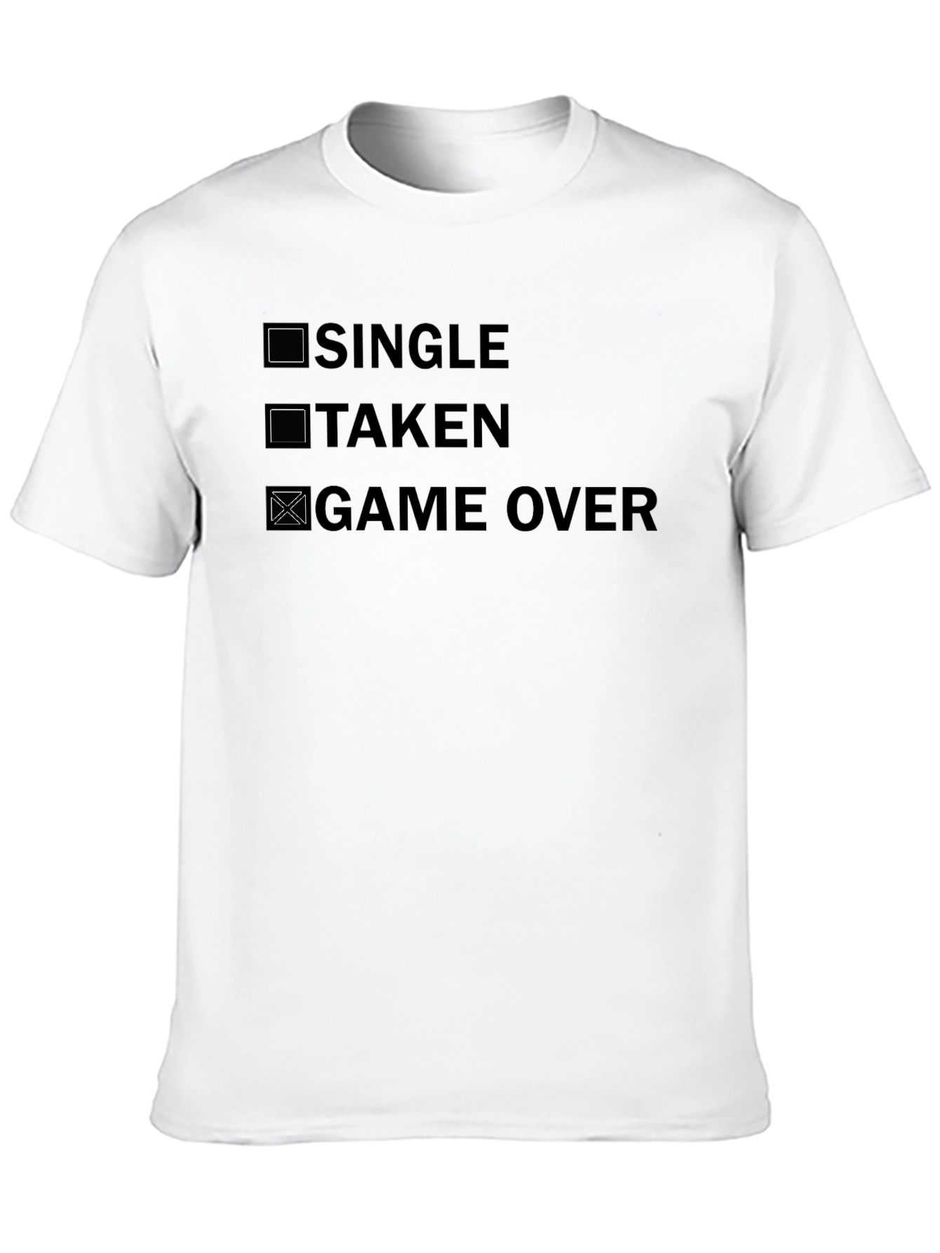 Black Game Over T-Shirt - Novelty Graphic Tee view 10