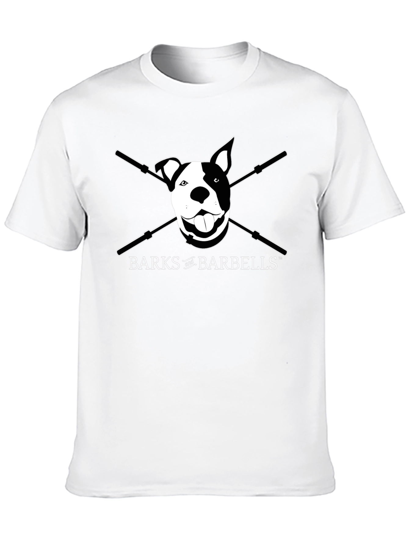 BARKS and BARBELLS Dog T-Shirt - Black - 10