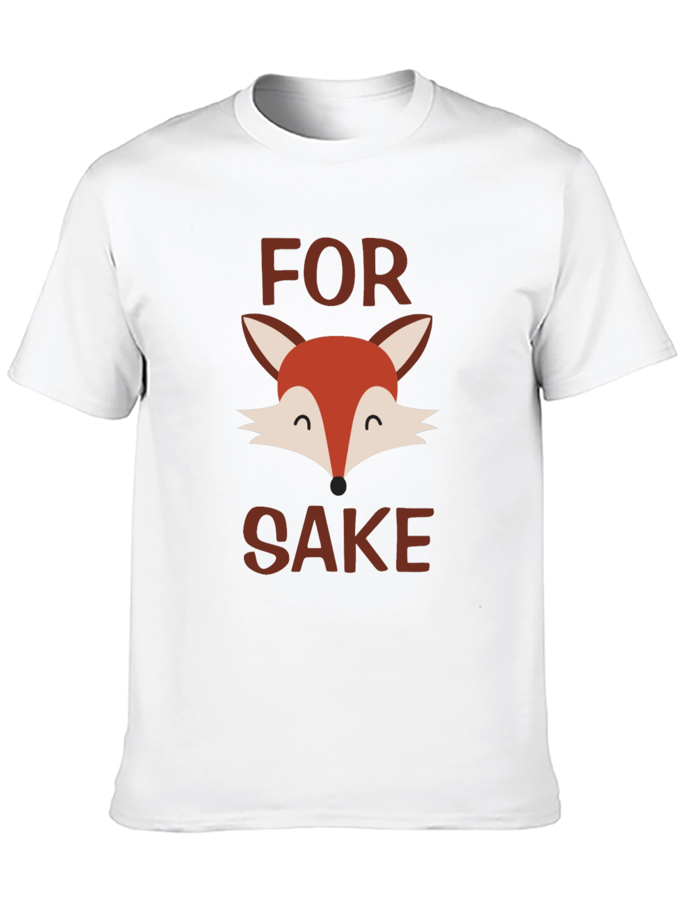 Black For Fox Sake T-Shirt - Funny Animal Graphic Tee view 10