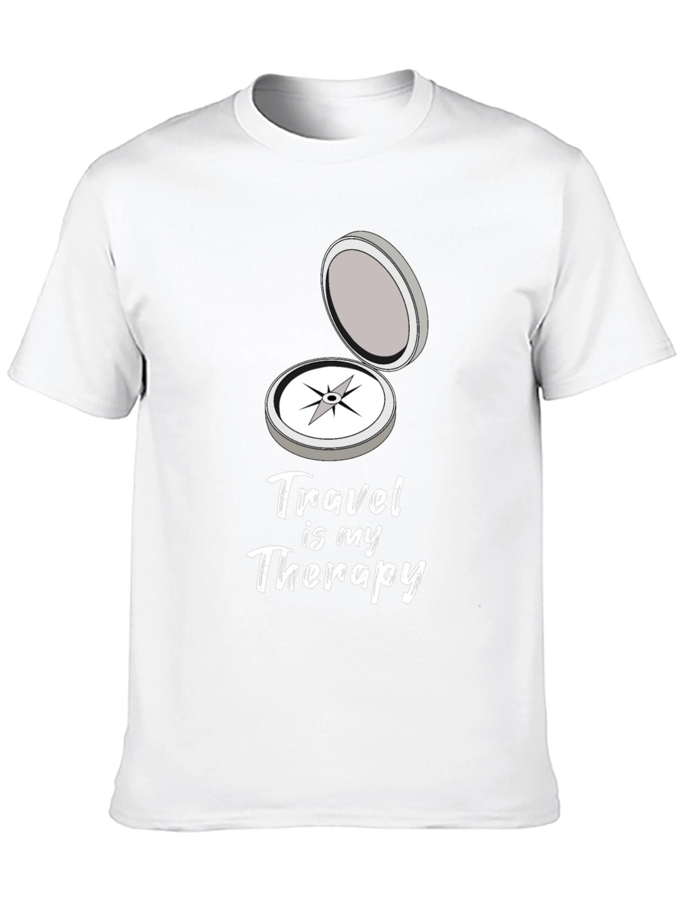 Black Travel Is My Therapy Graphic T-Shirt view 10