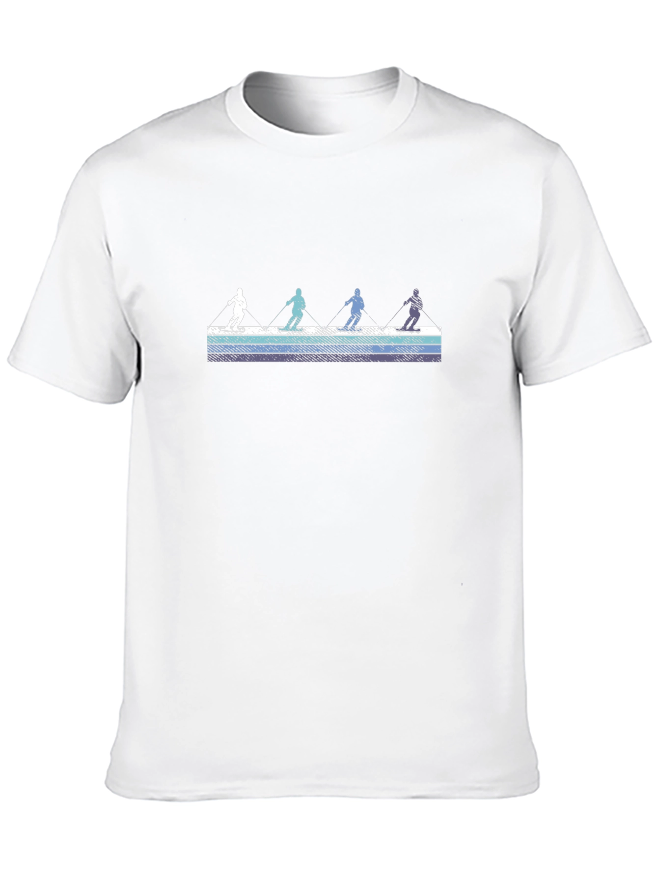 Black Retro Water Ski T-Shirt view 10