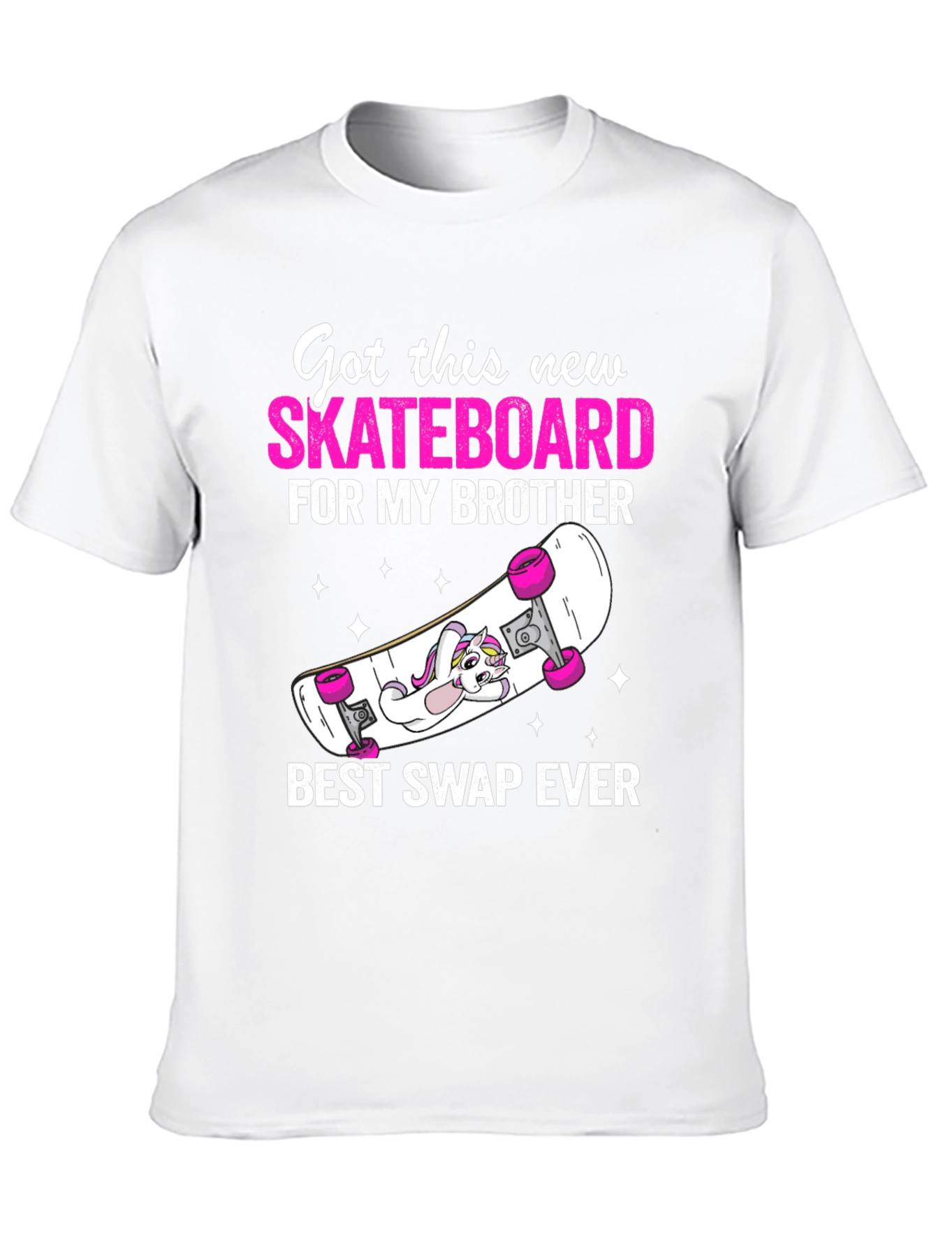 Black Skateboard Brother Graphic Tee - Best Swap Ever! view 10