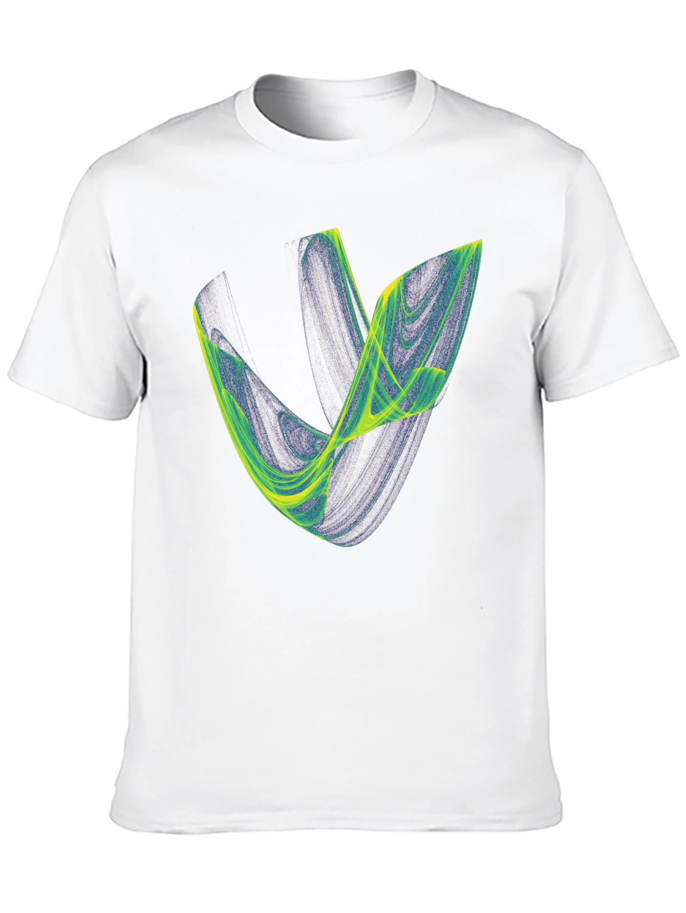 Black Abstract Graphic Tee - Black Cotton Blend view 10