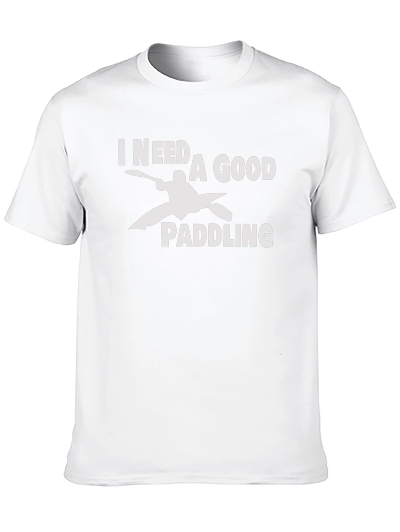 Black I Need a Good Paddling Kayak Graphic T-Shirt view 10