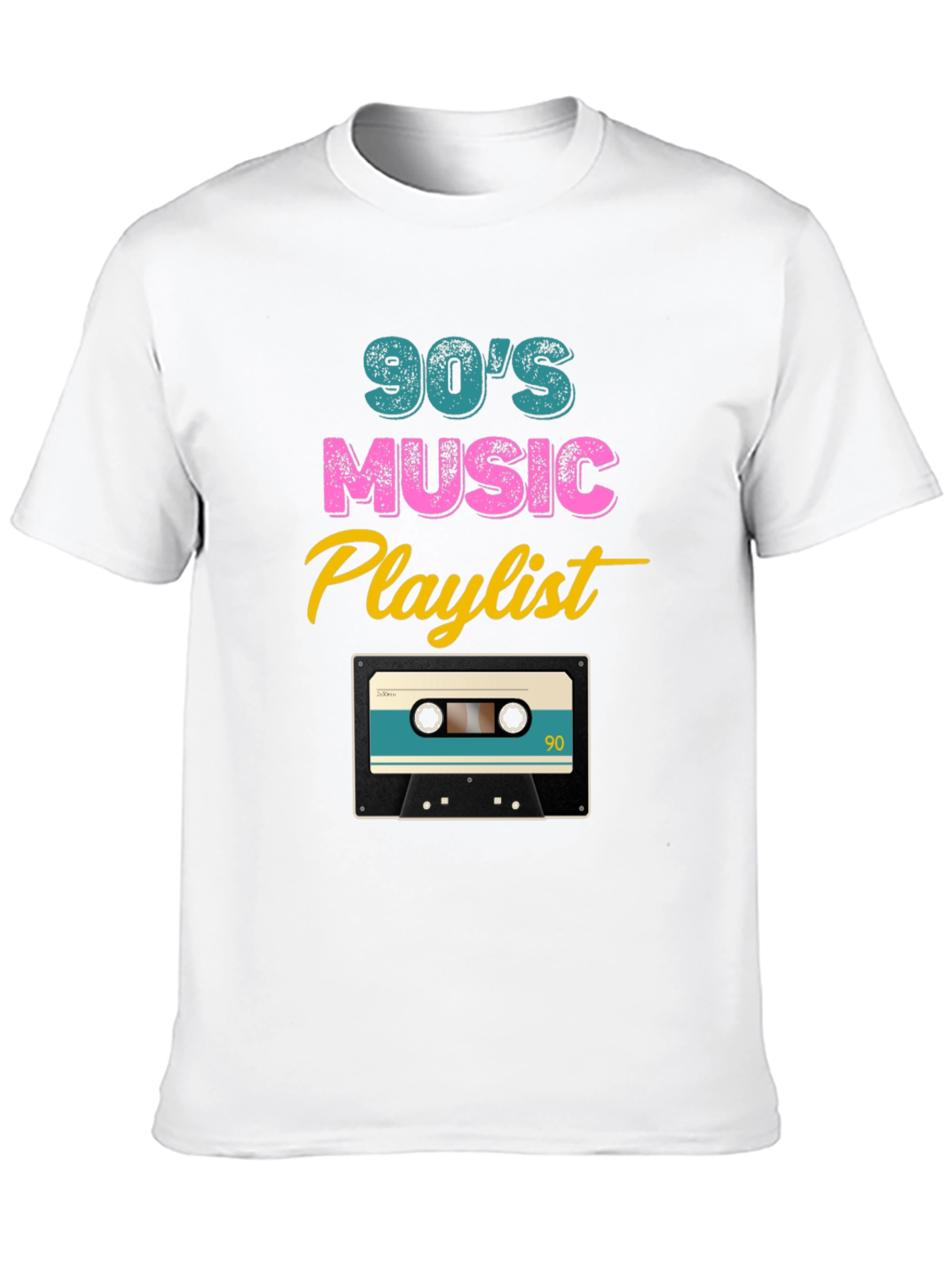 Black 90's Music Playlist Graphic Tee view 10