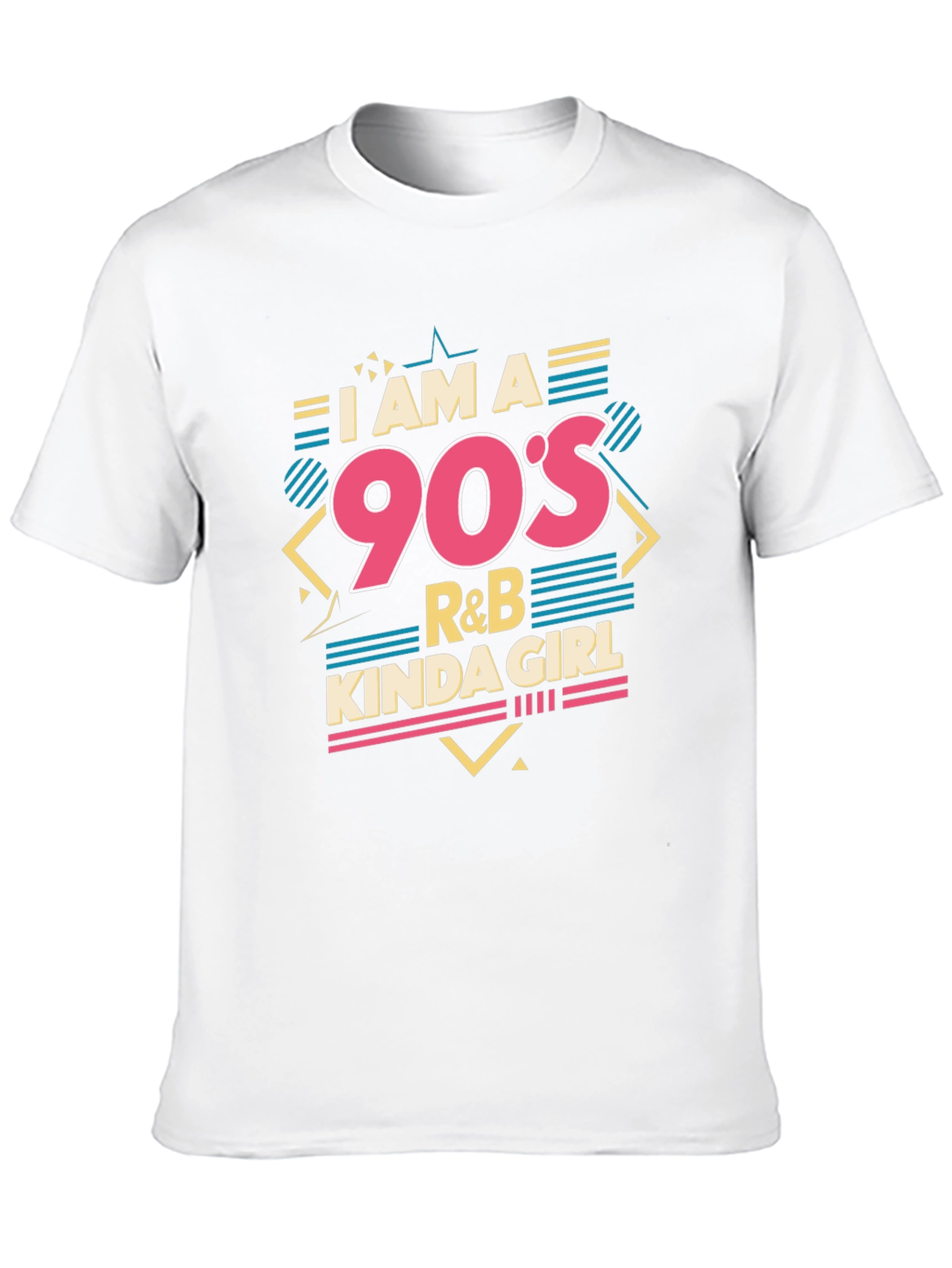 Black I am a 90's R&B Kinda Girl Black T-Shirt view 10