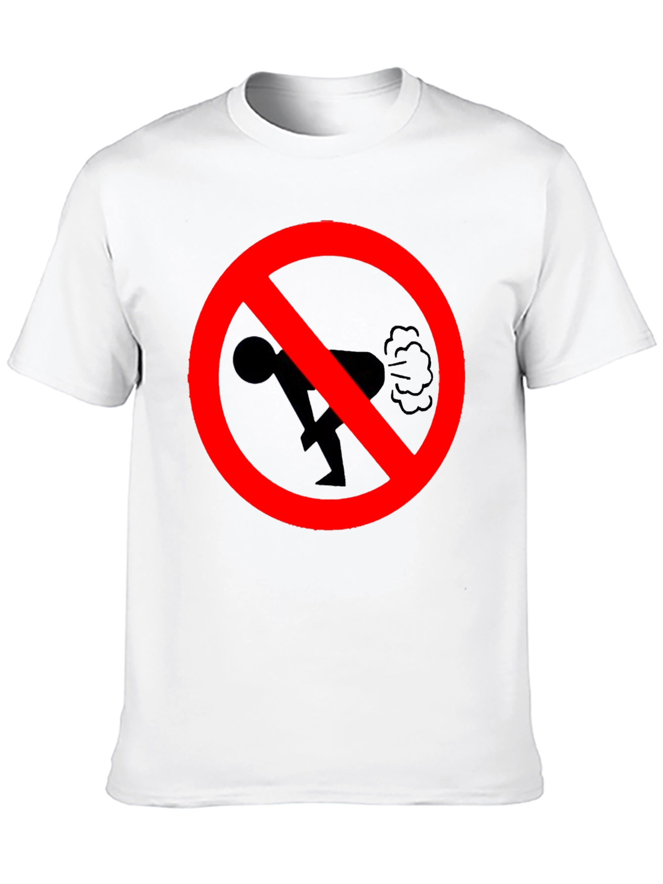 Black No Farting Black T-Shirt - Novelty Graphic Tee view 10