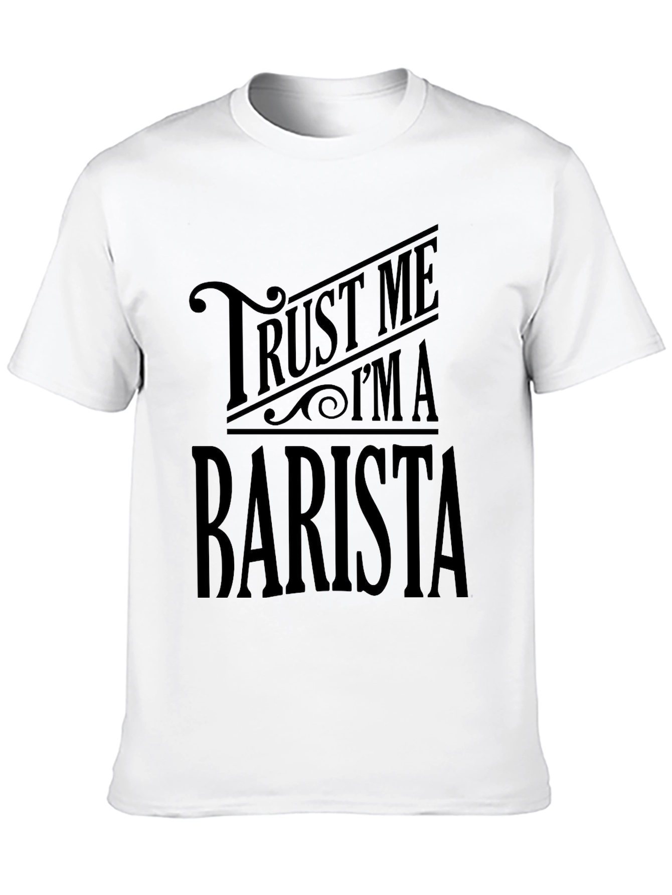 Black Trust Me I'm A Barista Black T-Shirt view 10