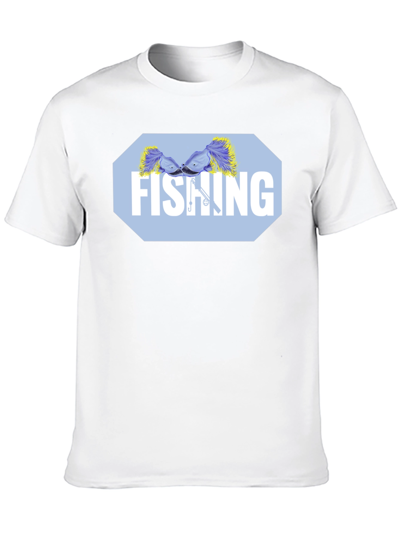 Black Fishing Lure Graphic Tee - Black Cotton Blend Shirt view 10