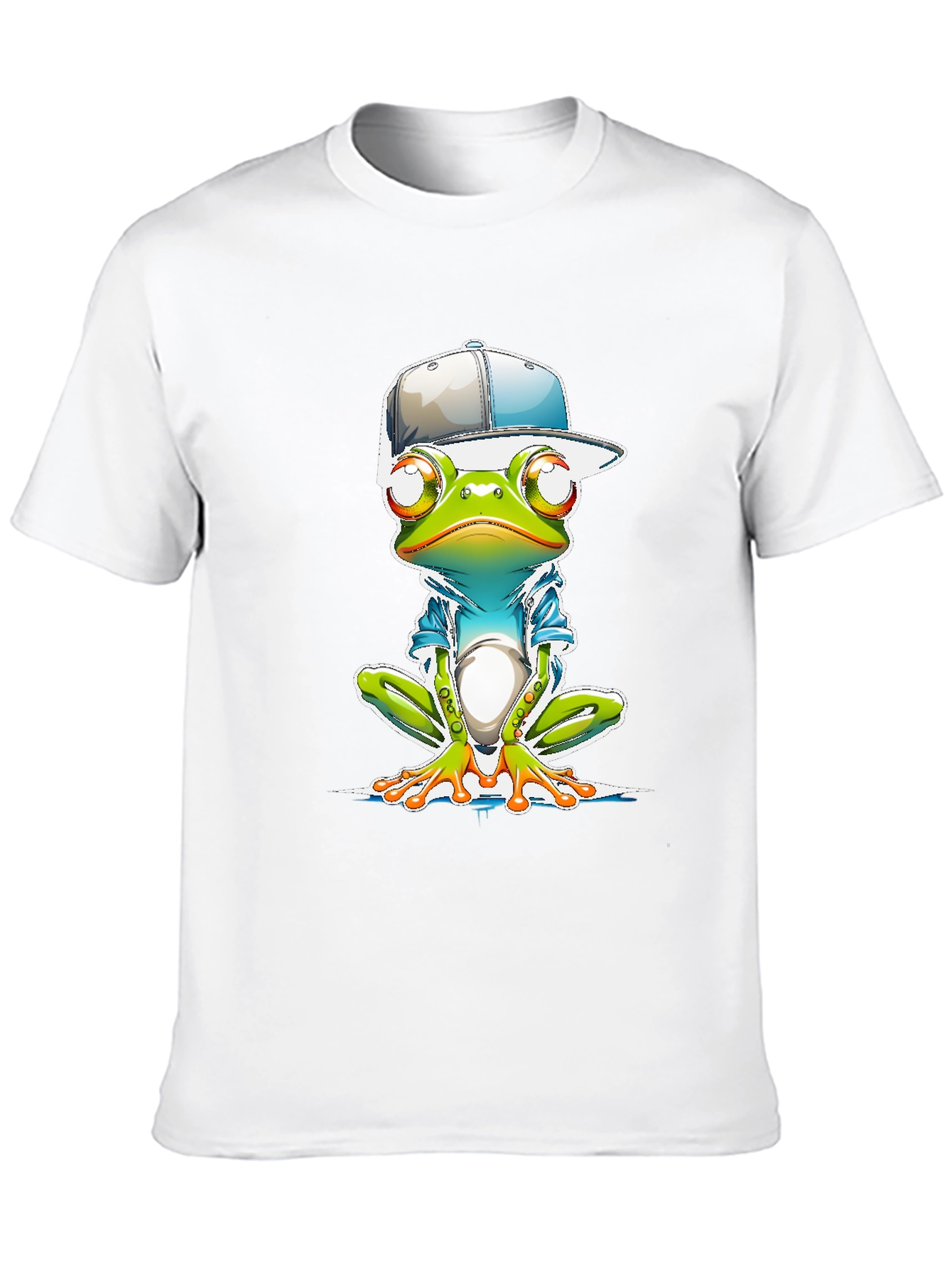 Black Cool Frog Graphic Tee view 10