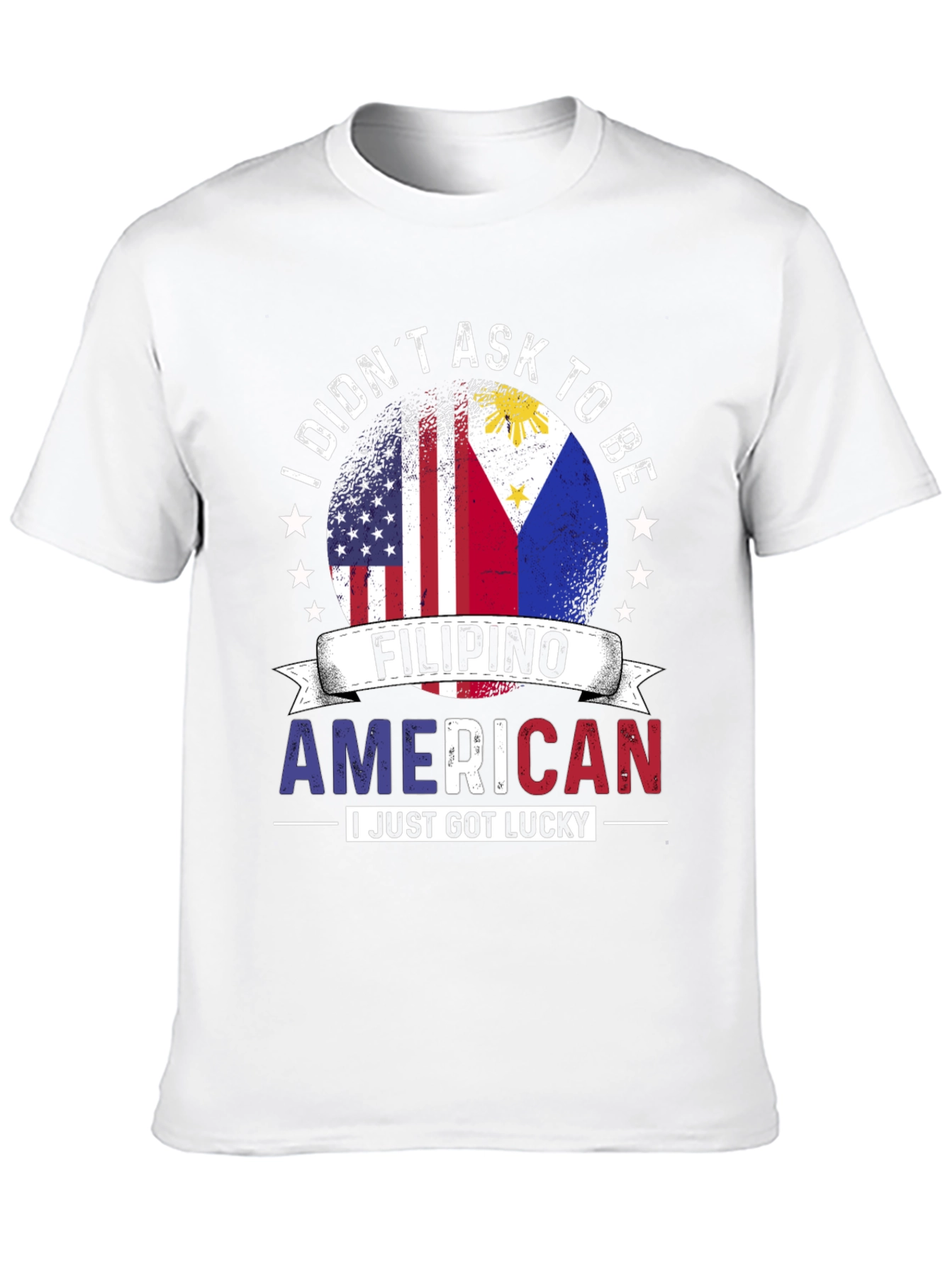 Black Filipino American Lucky T-Shirt view 10