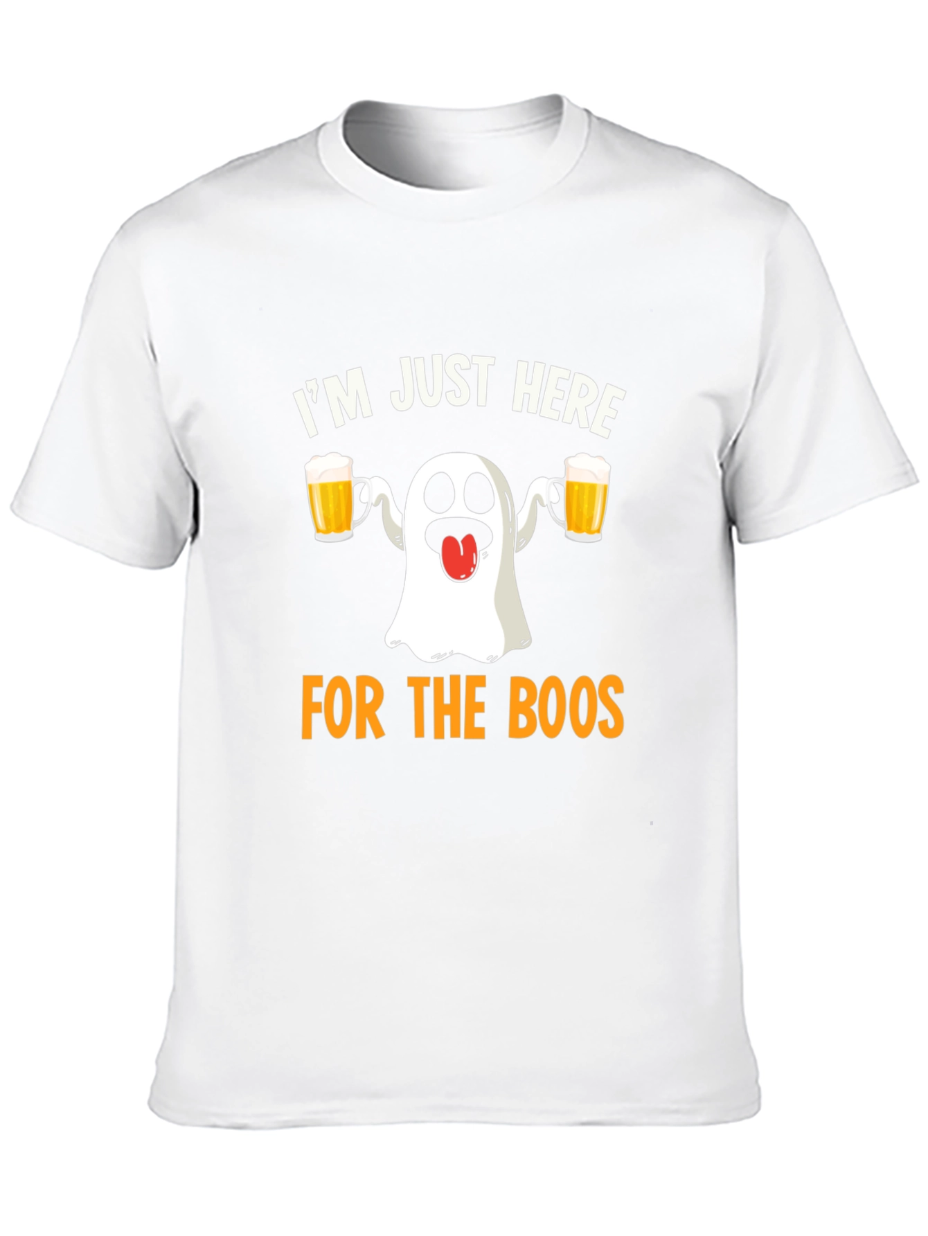 Black I'm Just Here for the Boos Halloween T-Shirt view 10