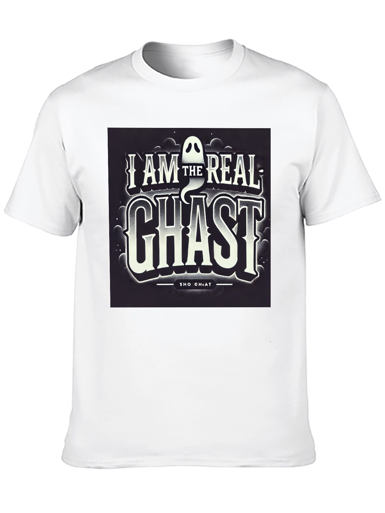 Black I AM The Real Ghast Graphic Tee, Halloween view 10