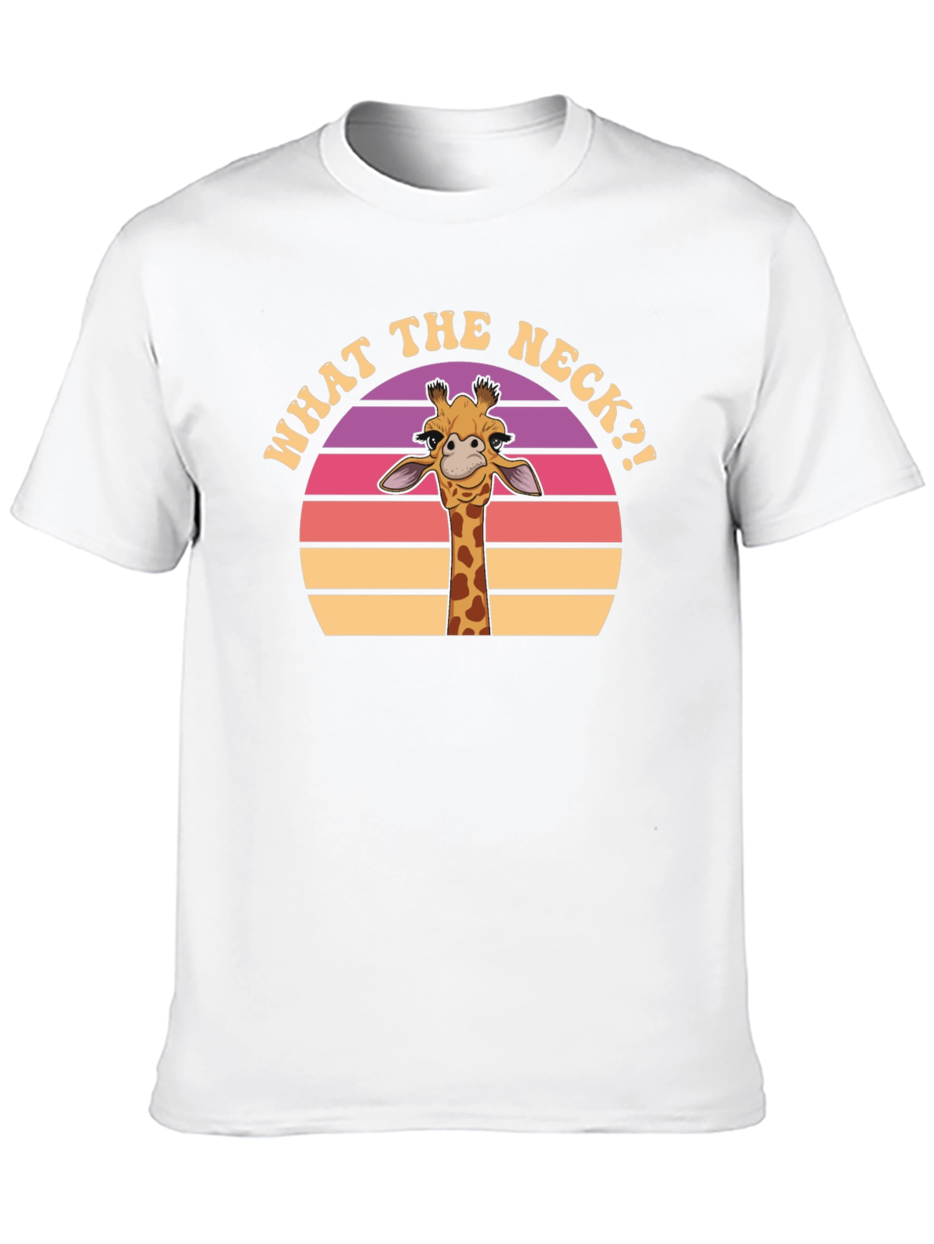 Black What the Neck Giraffe T-Shirt view 10