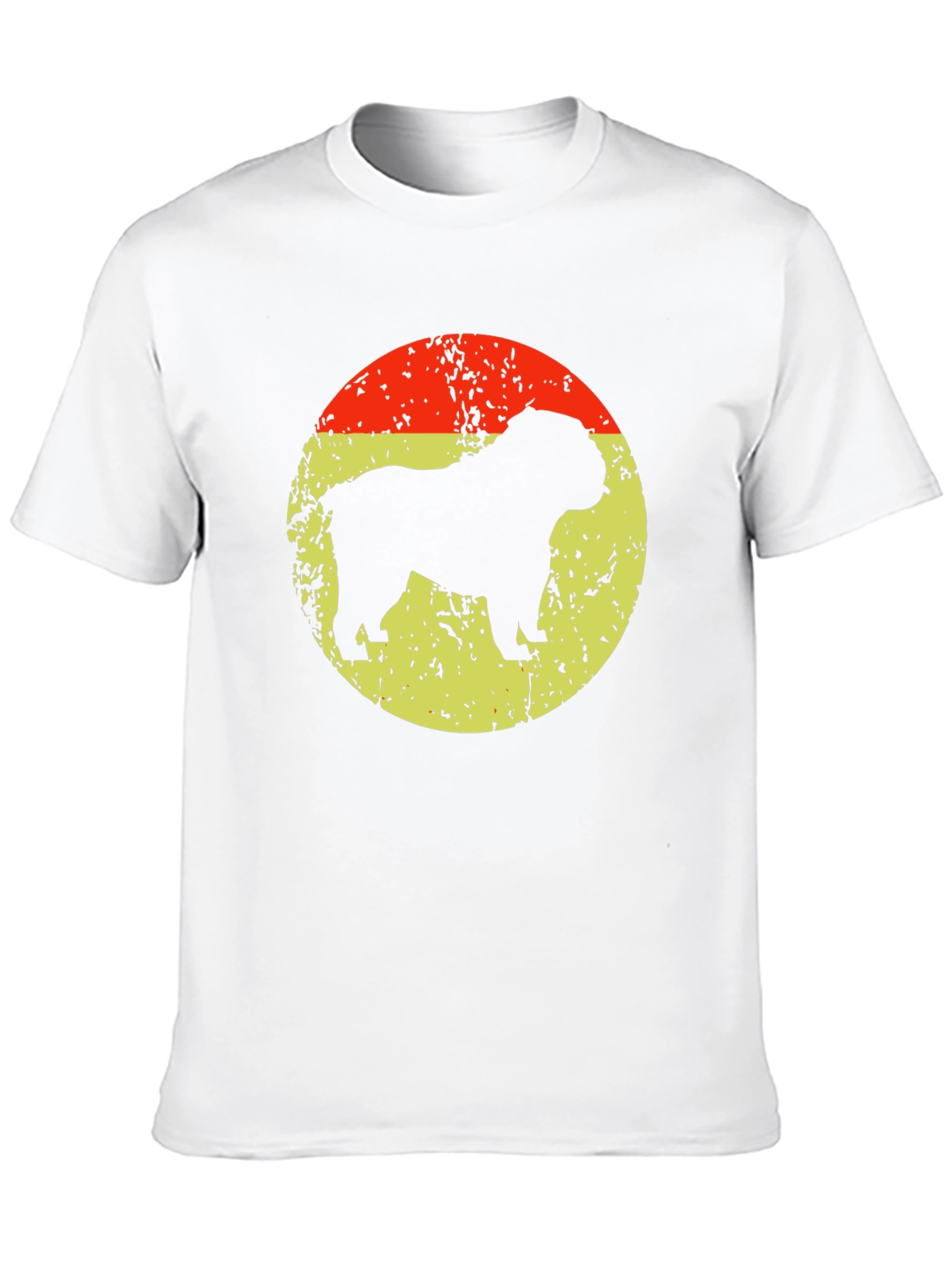 Black Bulldog Silhouette Graphic T-Shirt view 10