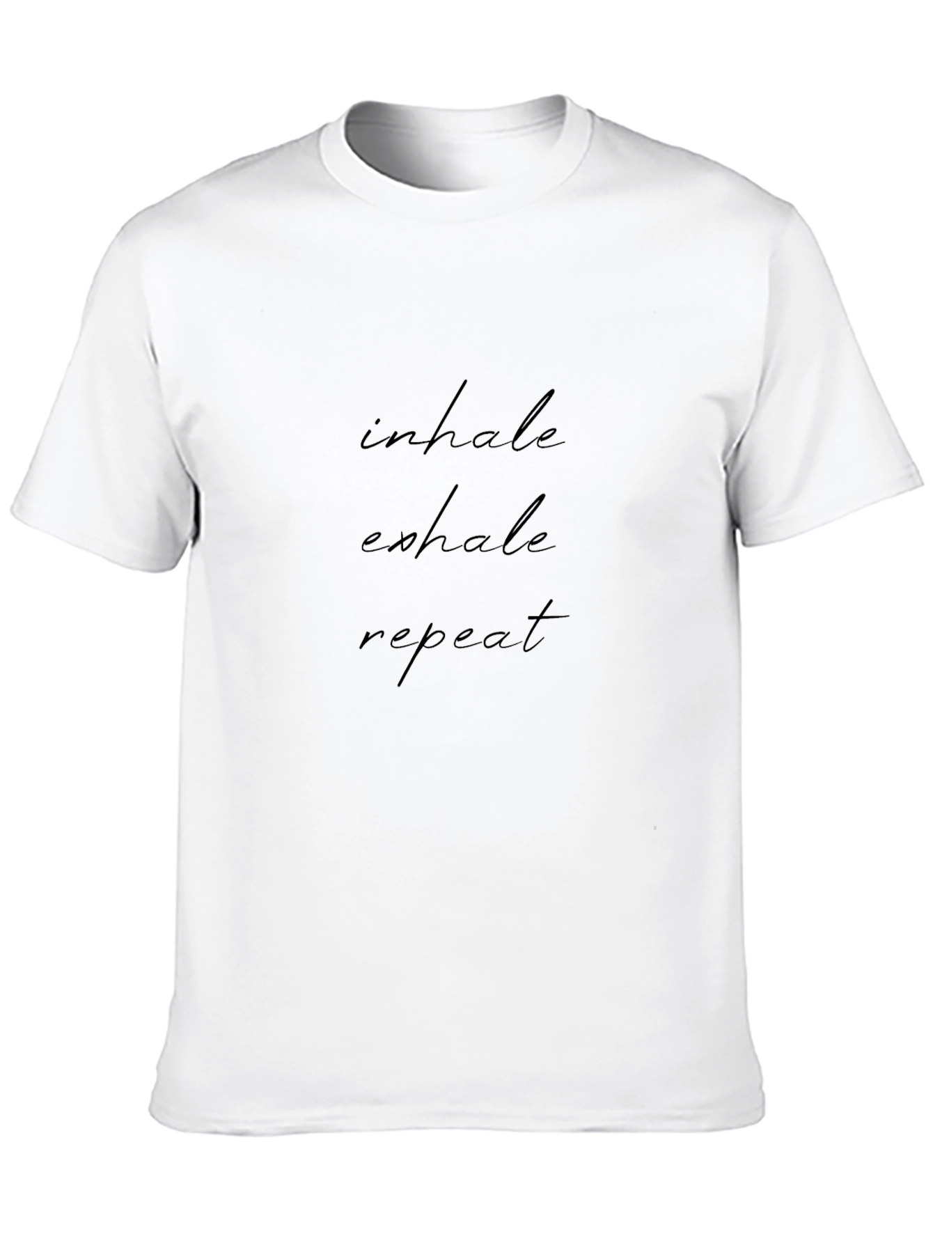 Black Inhale Exhale Repeat T-Shirt - Black view 10