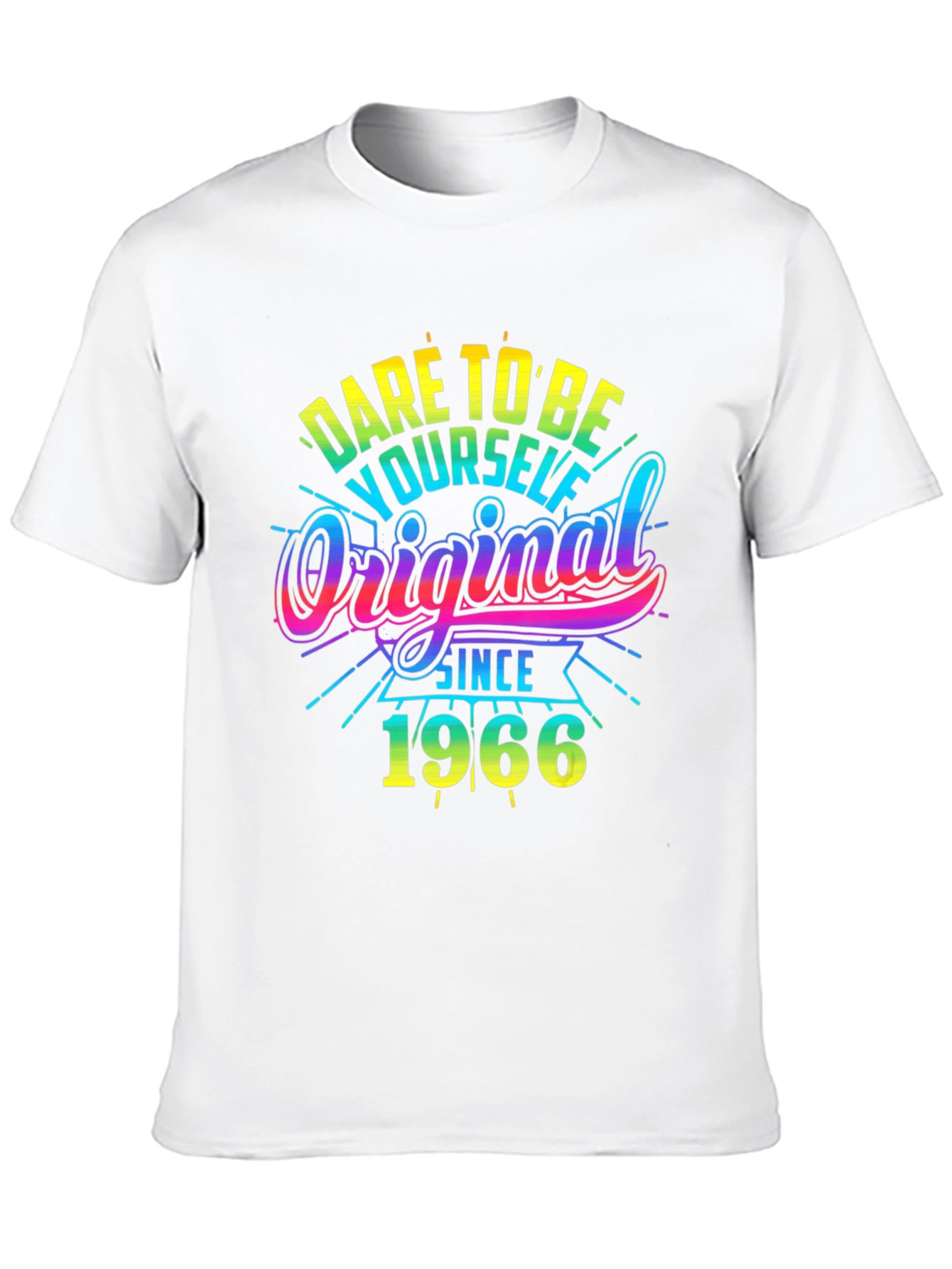 Black Dare To Be Yourself Original Since 1966 Black T-Shirt view 10