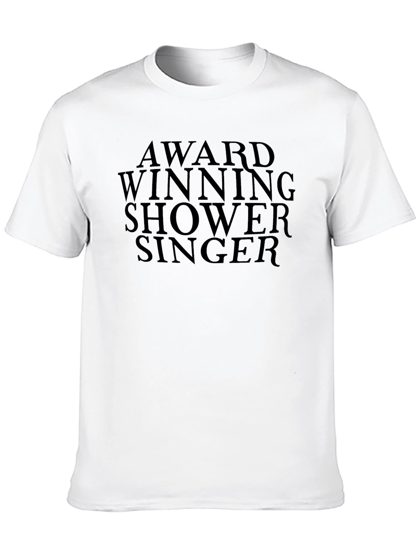 Black Award Winning Shower Singer Graphic T-Shirt view 10