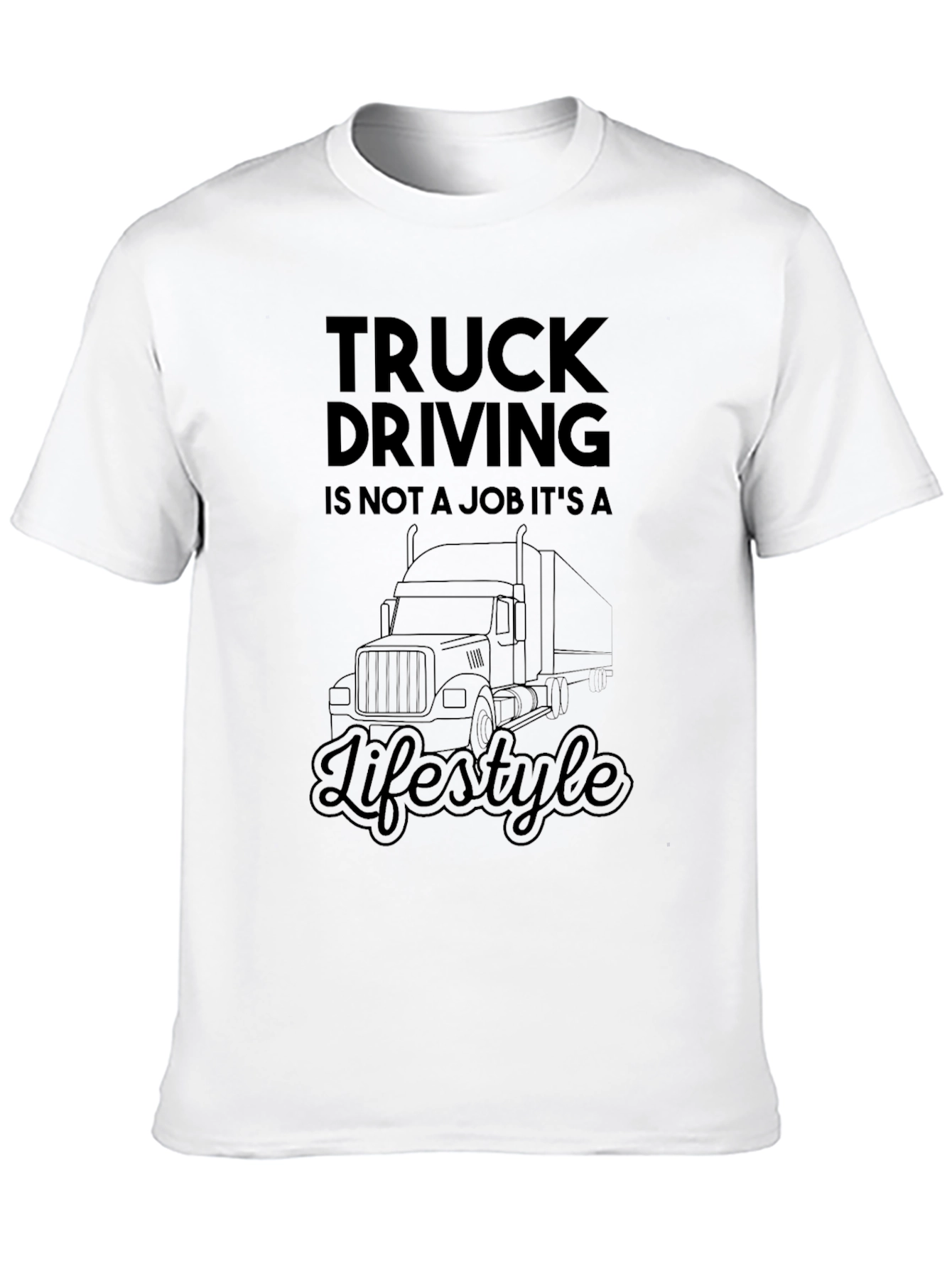 Black Truck Driving Lifestyle Tee view 10