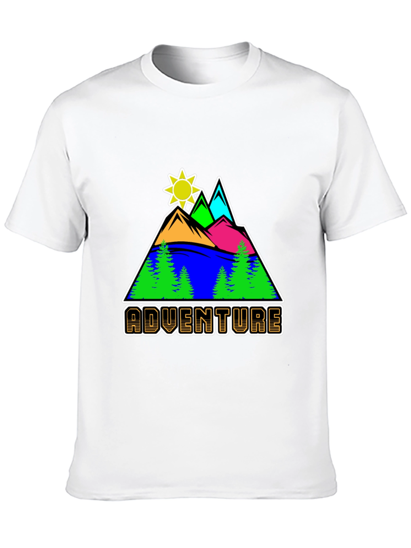 Black Adventure Graphic T-Shirt - Nature Inspired Design view 10