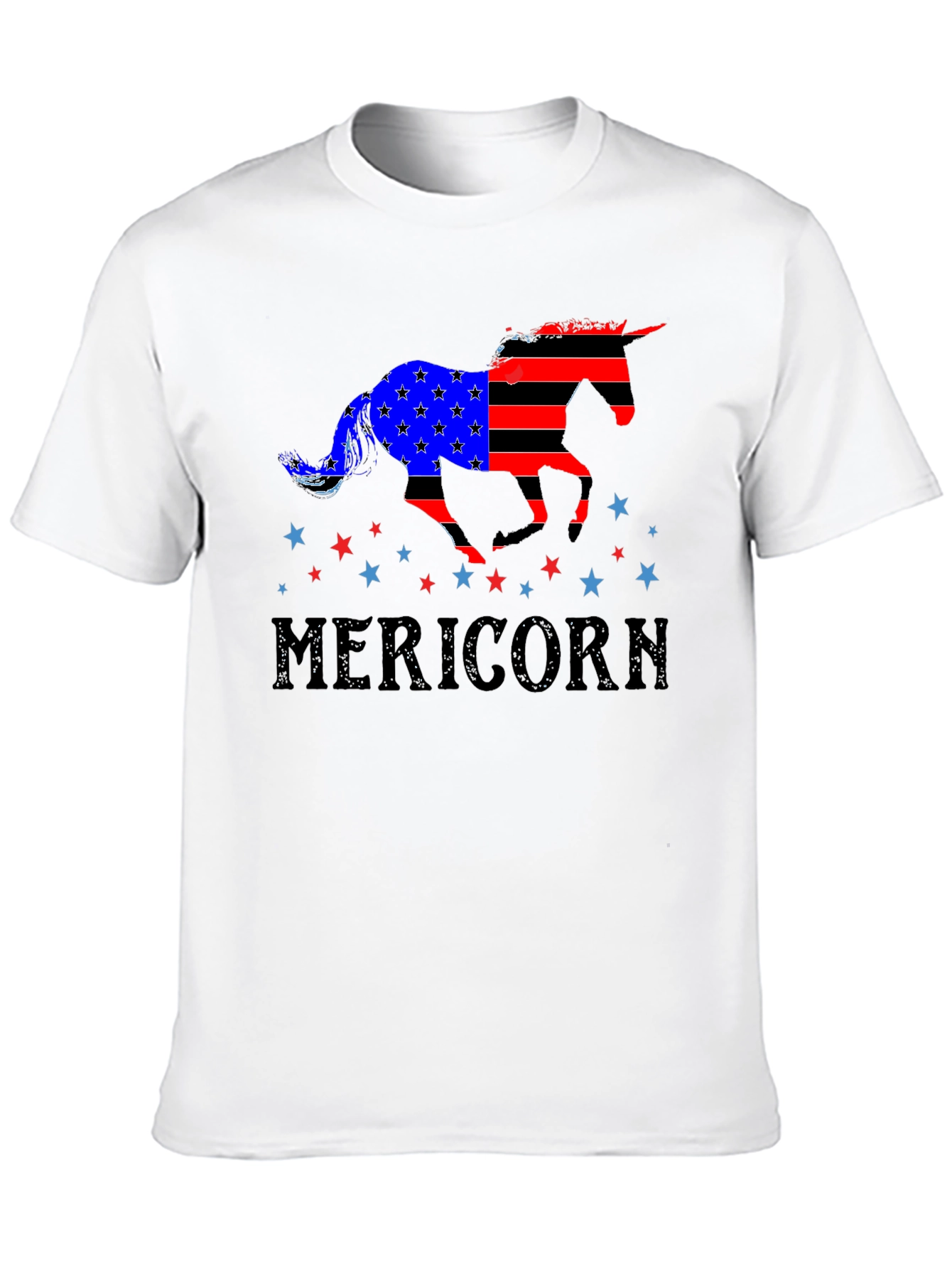 Black Patriotic Mericorn T-Shirt view 10