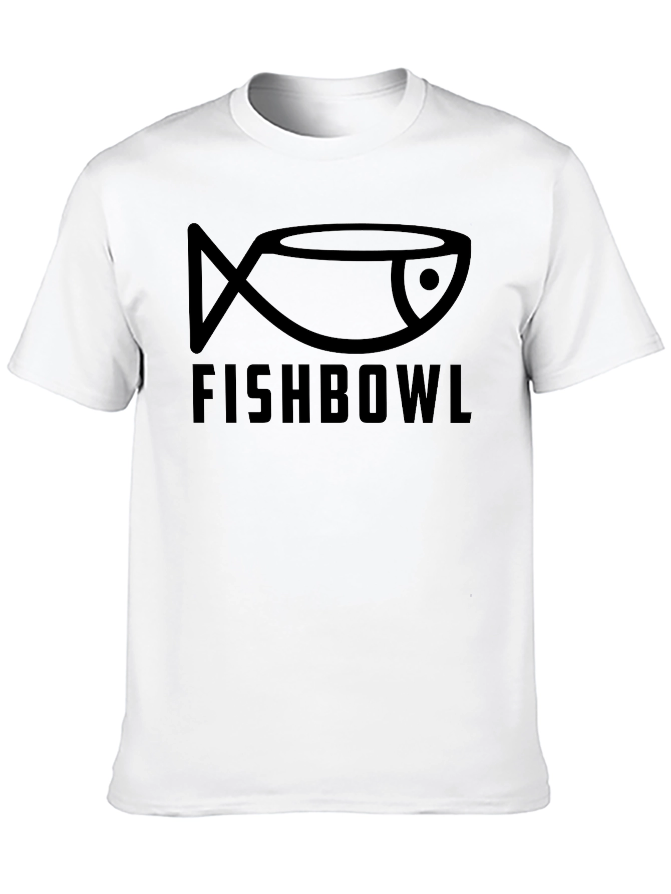 Black Fishbowl Graphic Tee - Black Cotton T-Shirt view 10