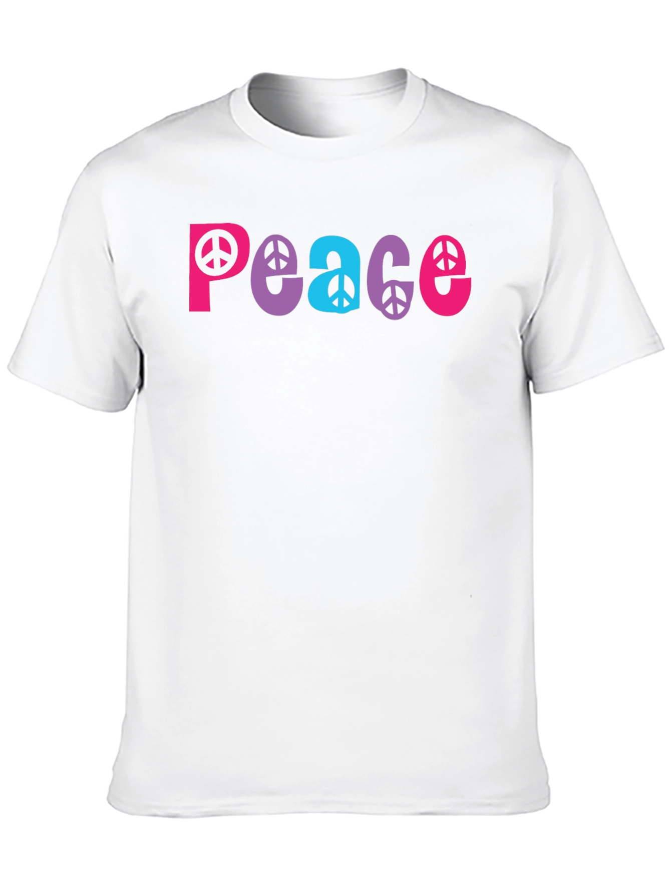 Black Peace Sign Graphic Tee - Black view 10