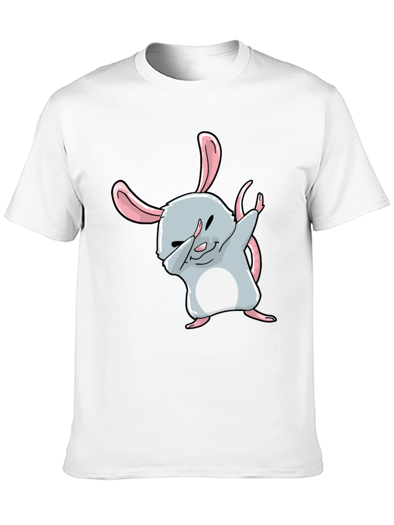 Black Dabbing Hamster Graphic Tee - Cool & Trendy view 10