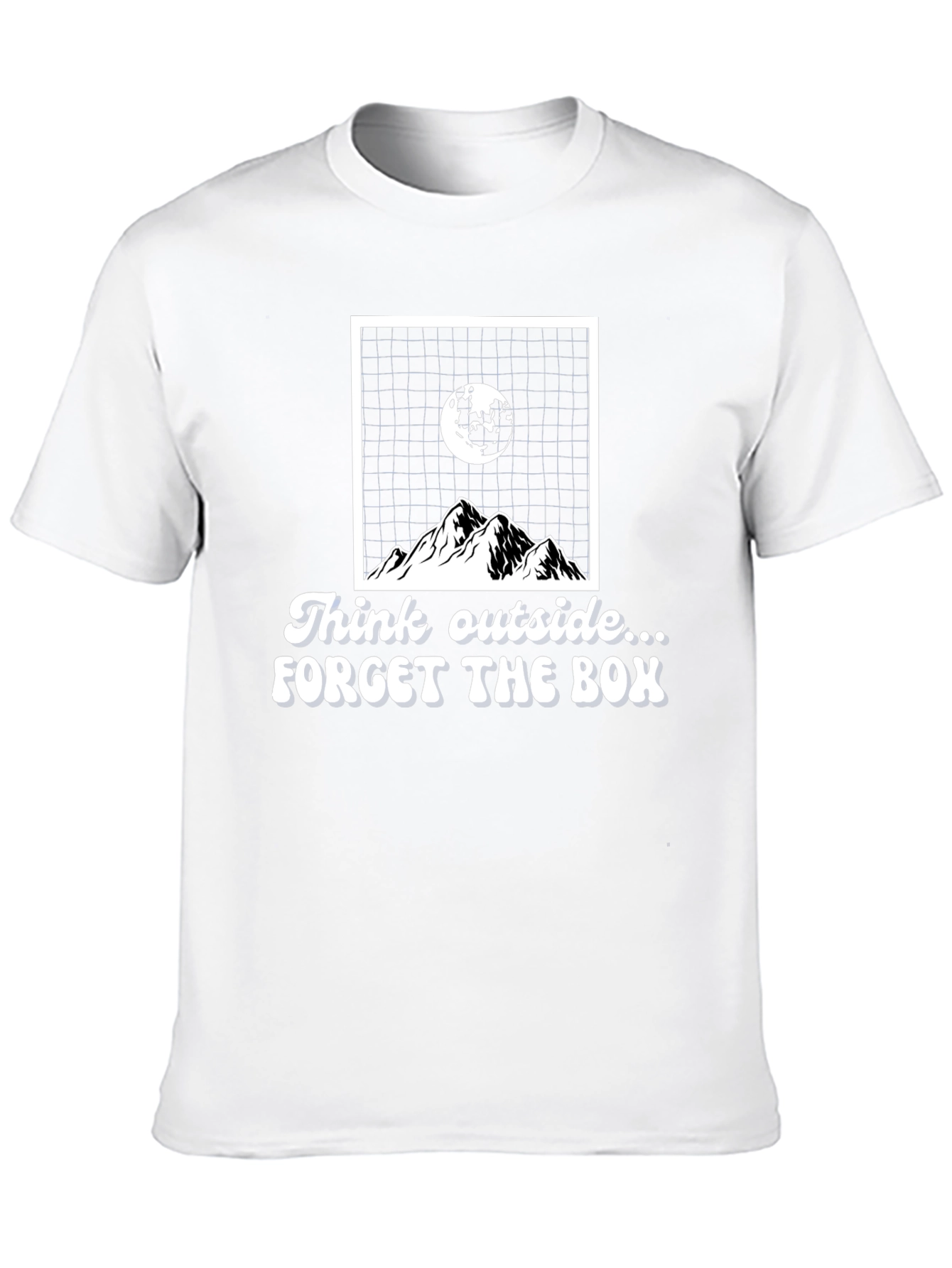 Black Think Outside the Box Graphic T-Shirt view 10
