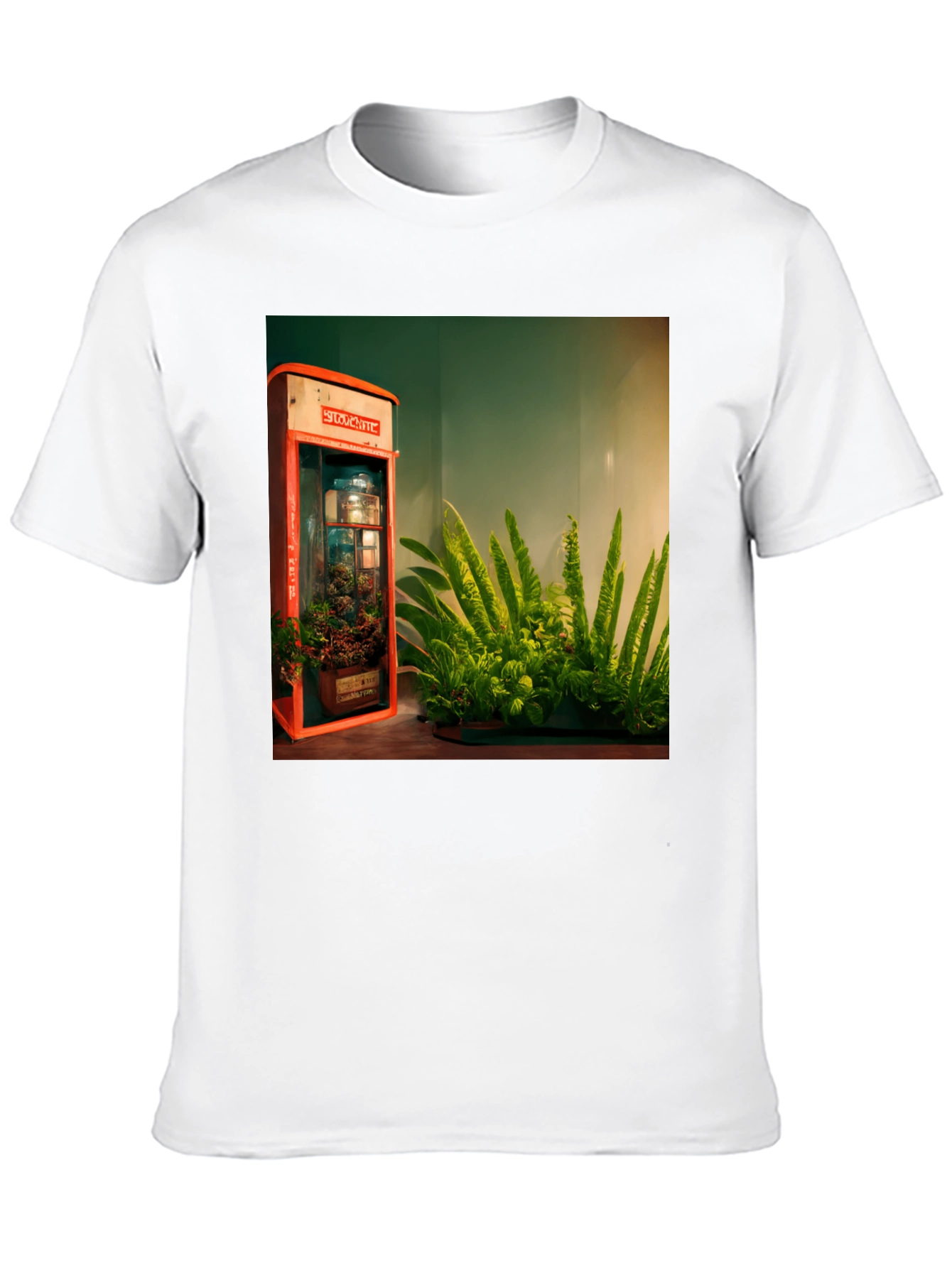 Black Urban Garden Graphic Tee - Black Cotton Blend view 10