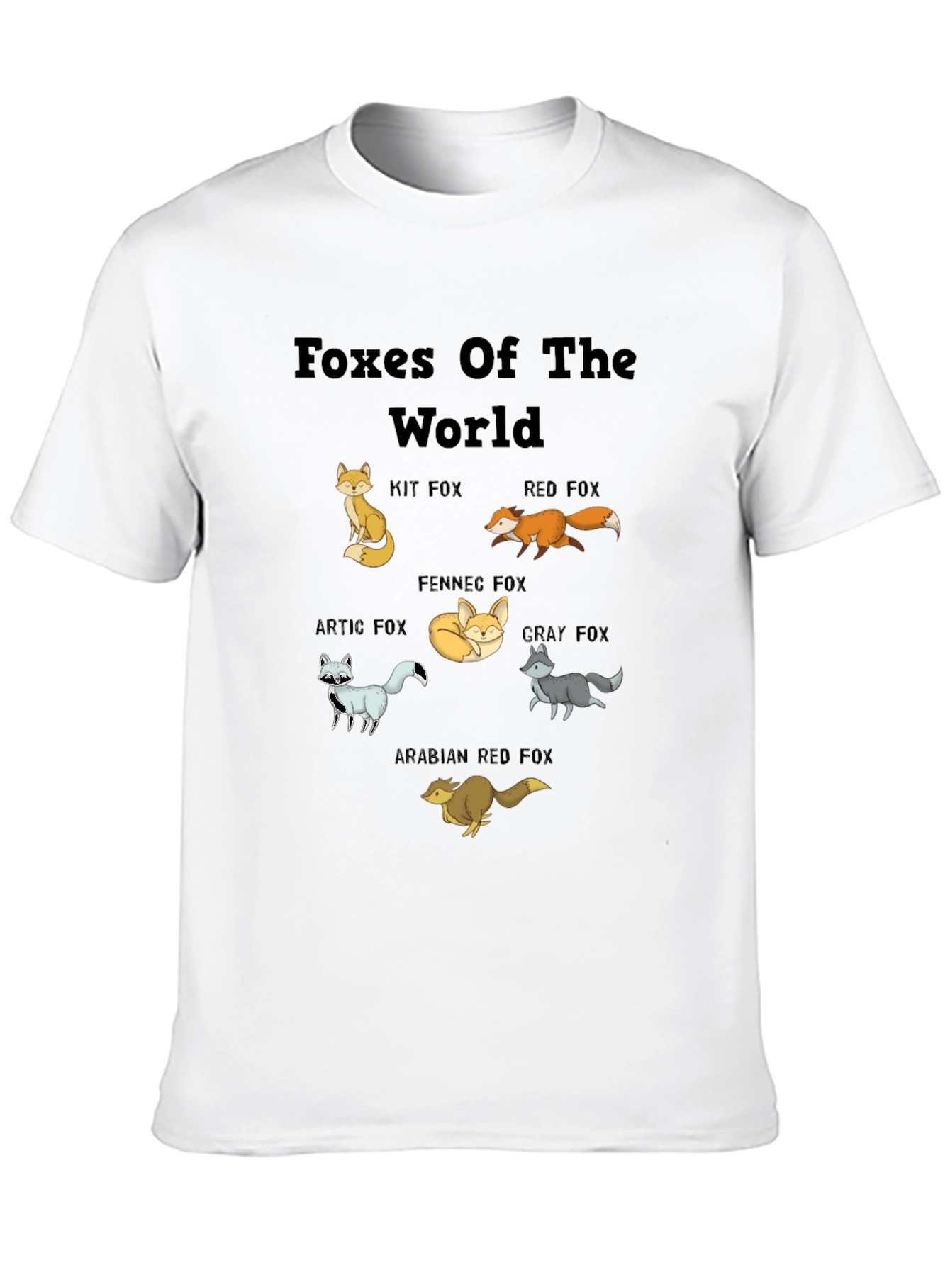 Black Foxes of the World T-Shirt view 10